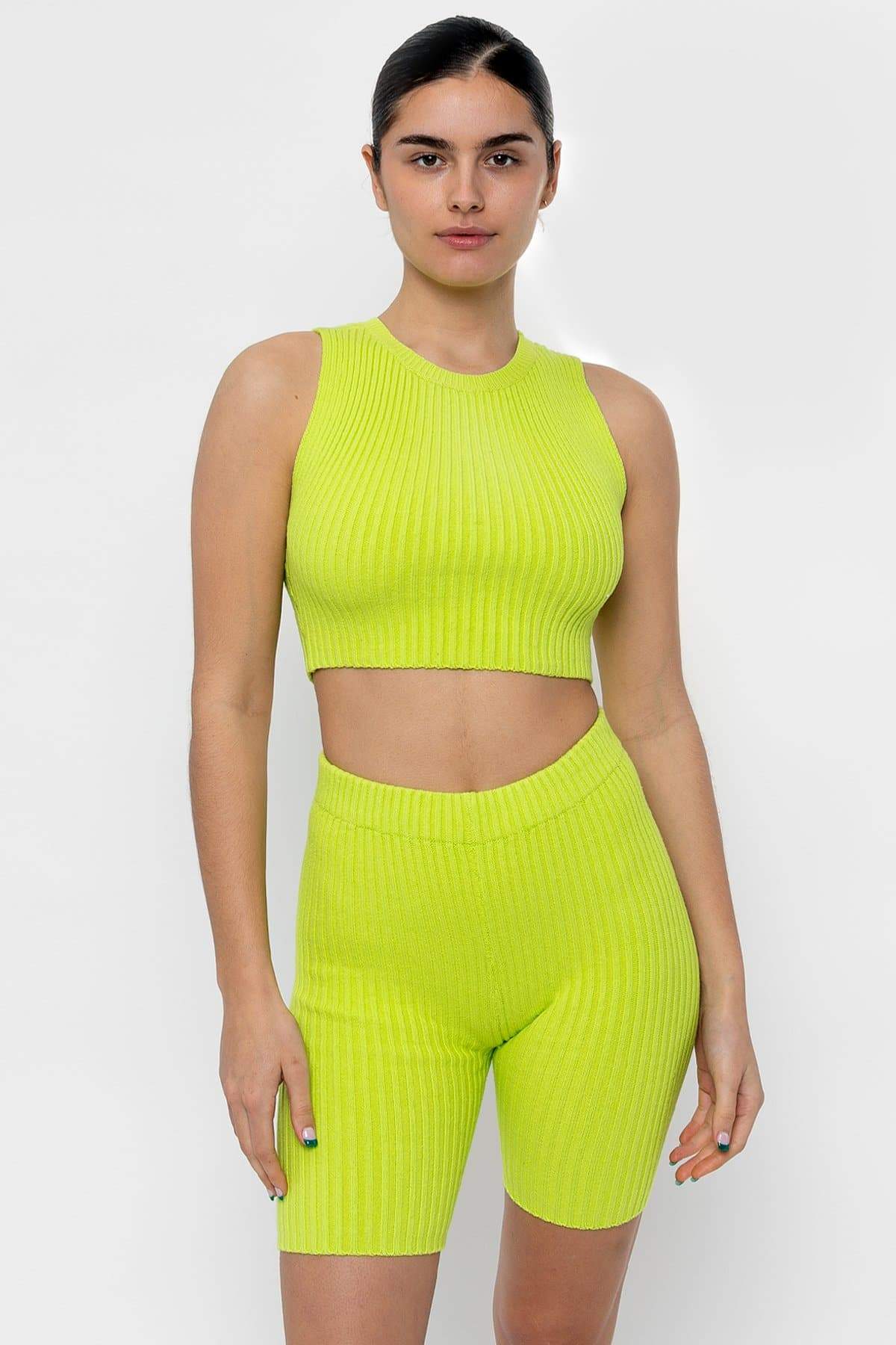 RFK50 - Ultra Heavy Knit Ribbed Crop Top - Image 4