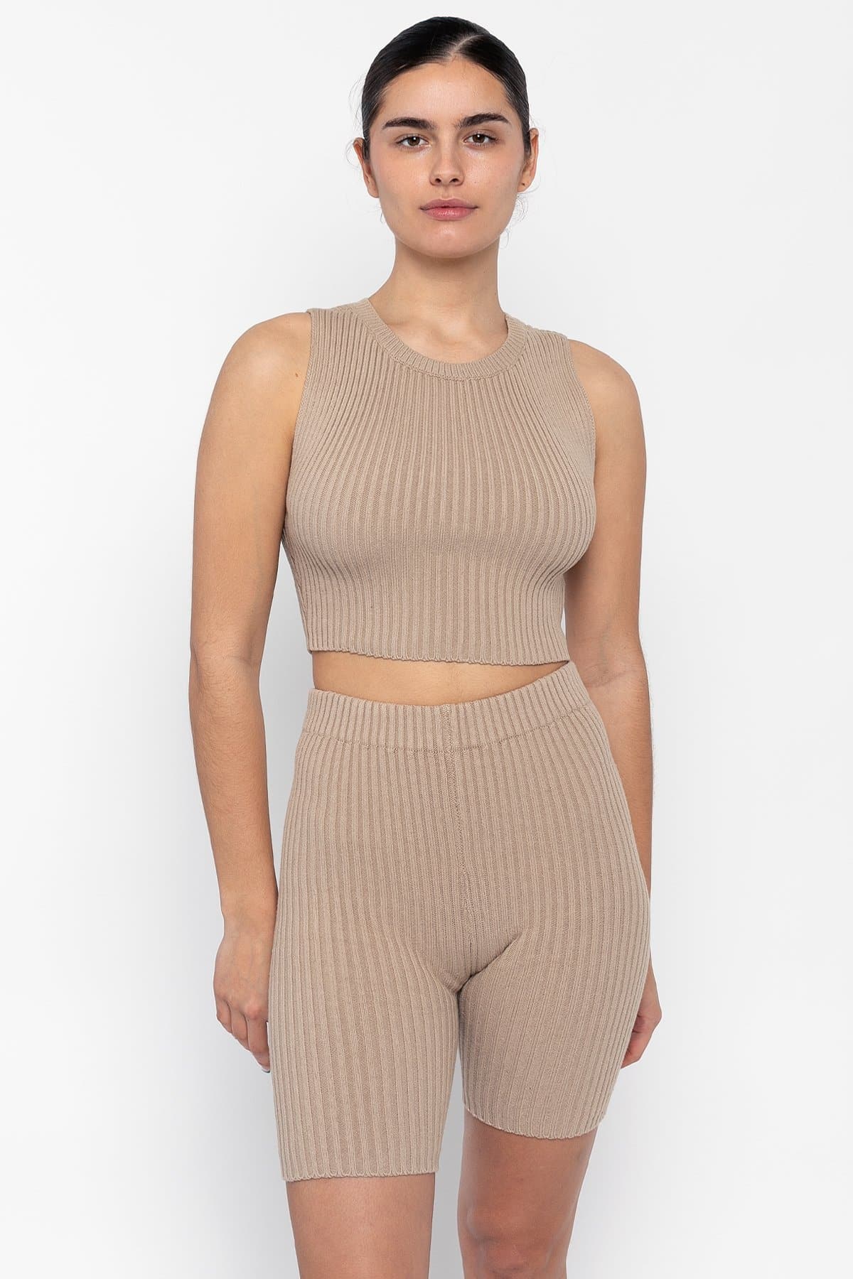 RFK50 - Ultra Heavy Knit Ribbed Crop Top - Image 7