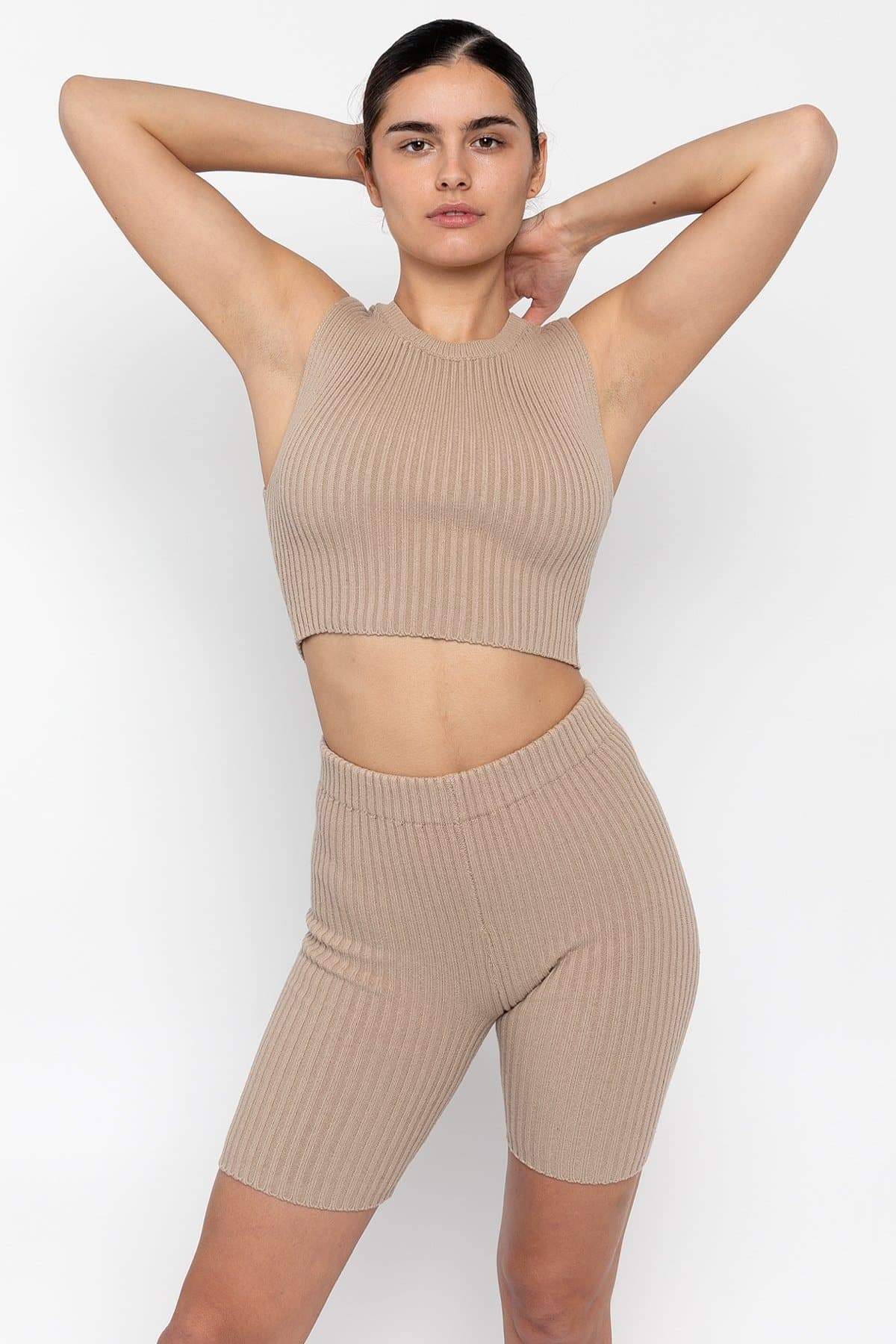 RFK50 - Ultra Heavy Knit Ribbed Crop Top - Image 8