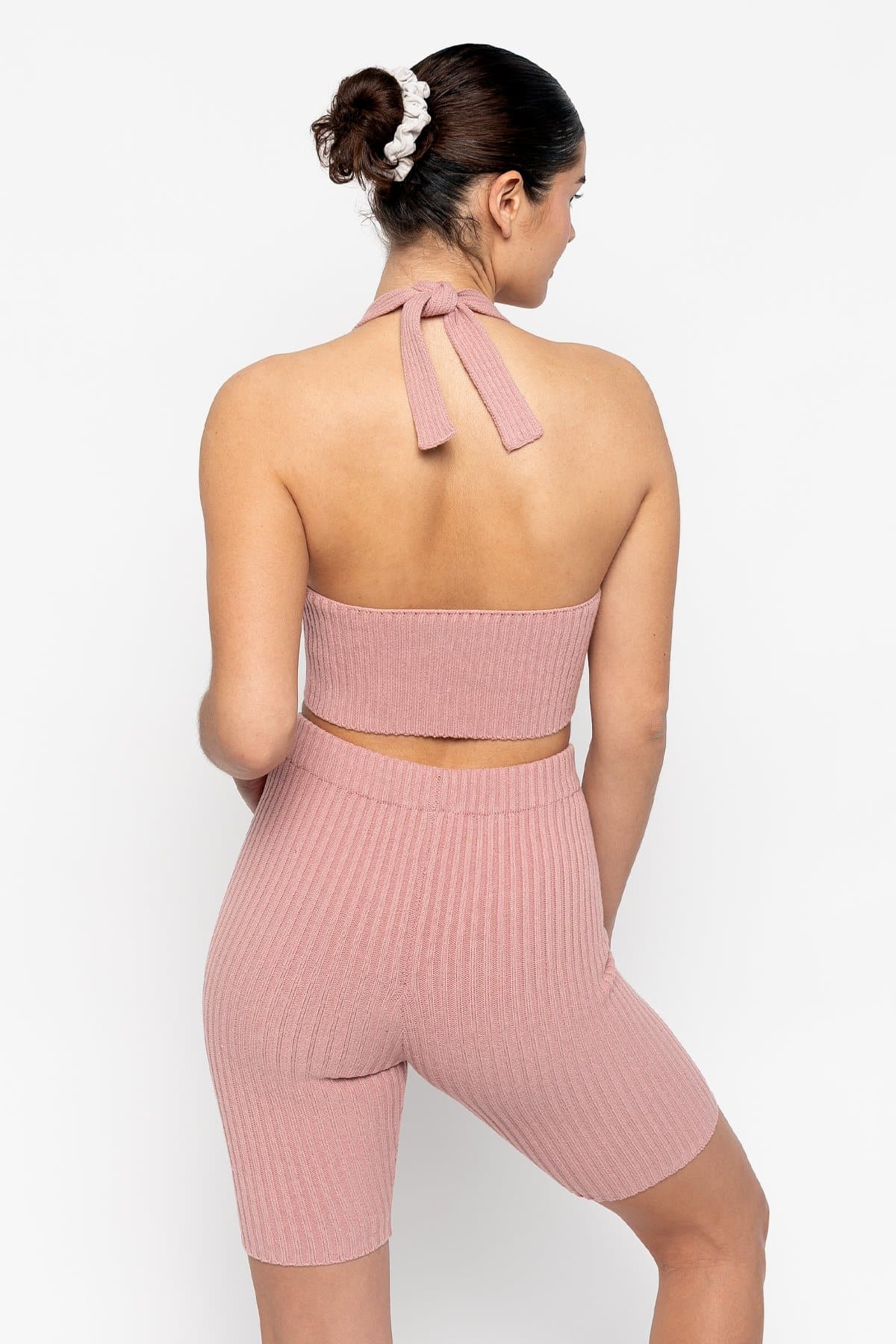 RFK51 - Ultra Heavy Knit Ribbed Halter Top - Image 13