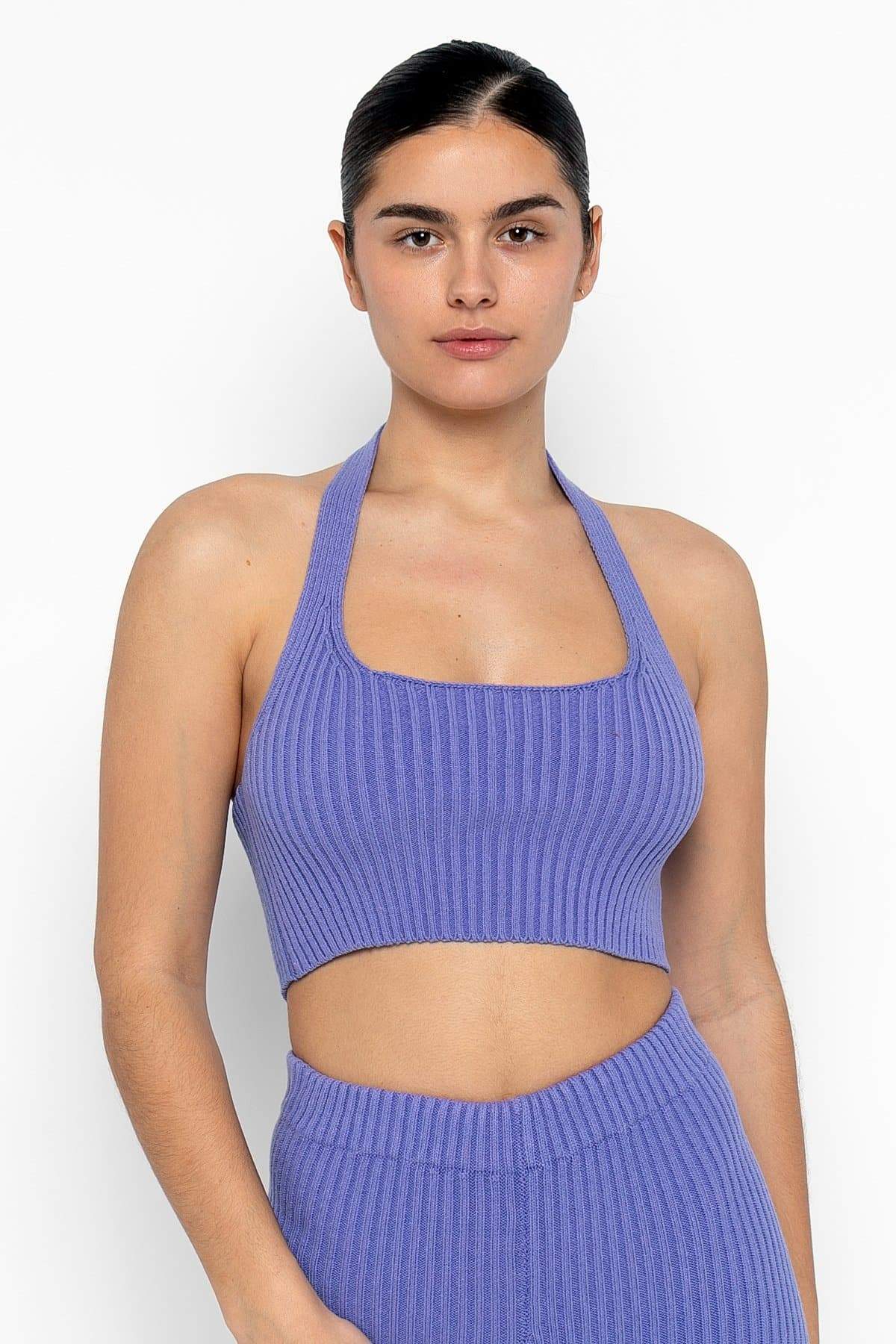 RFK51 - Ultra Heavy Knit Ribbed Halter Top - Image 14