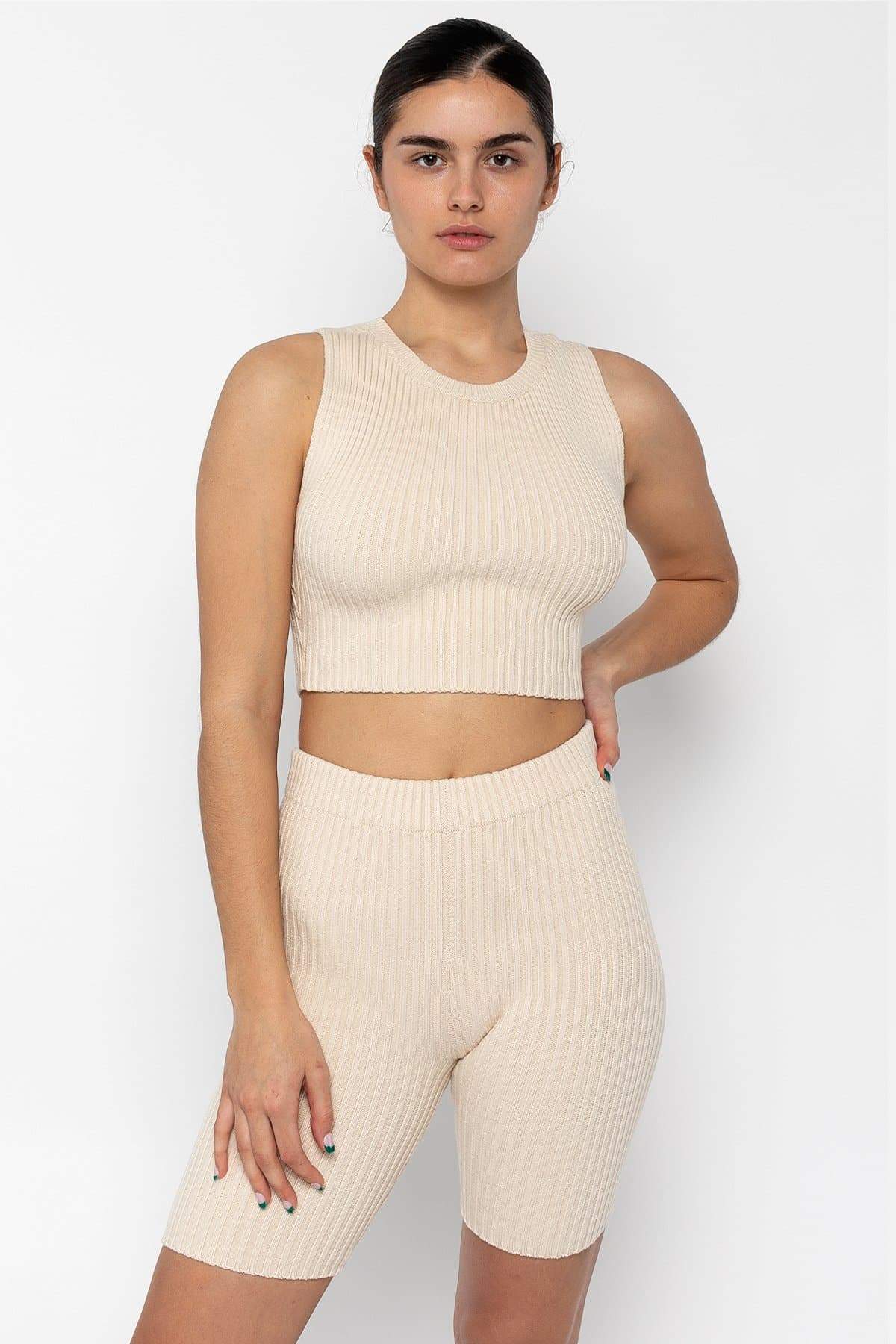 RFK52 - Ultra Heavy Knit Ribbed Bike Shorts - Image 12