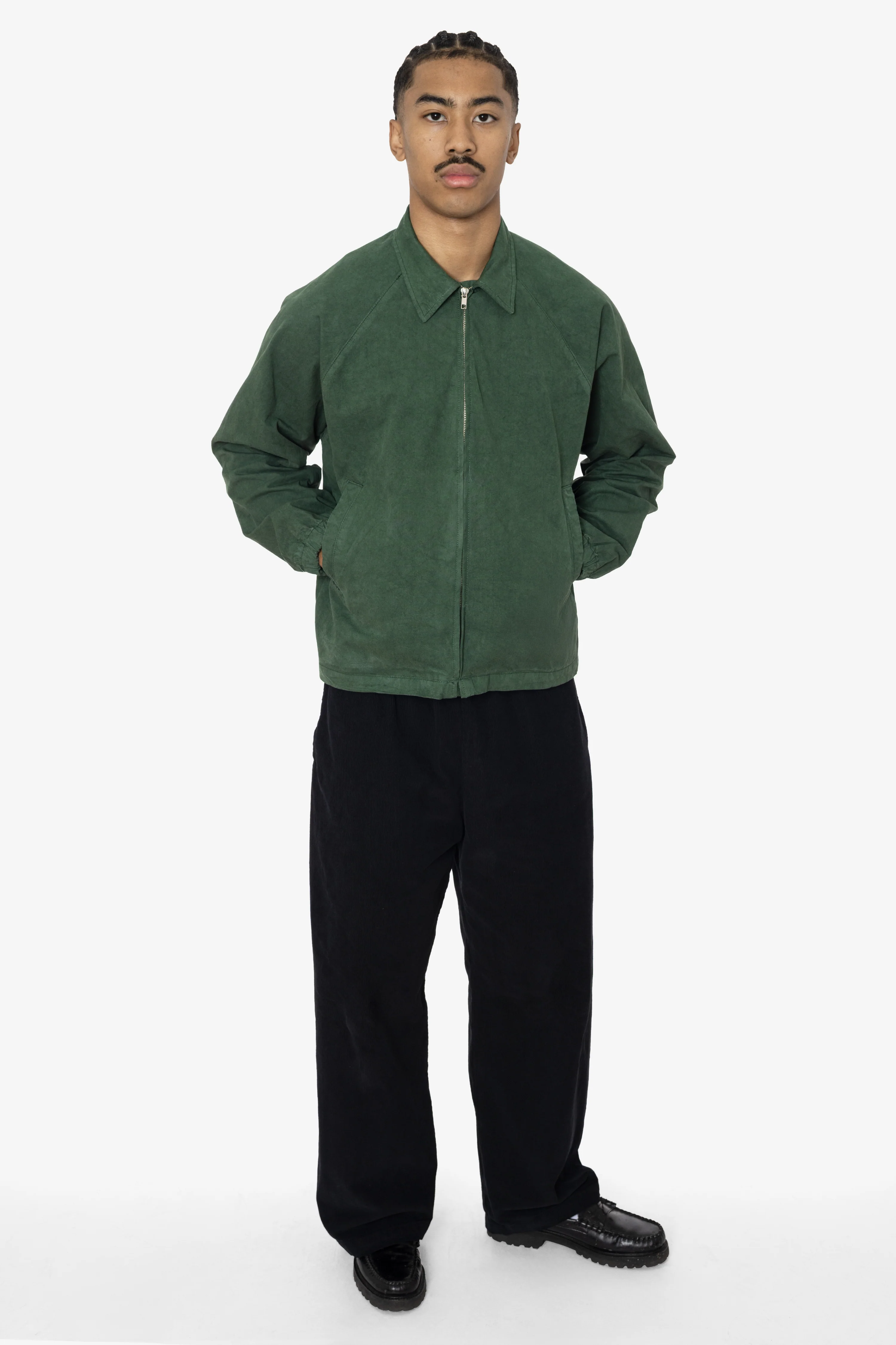 RHC401GD - 8oz Heavy Micro Canvas Zip-up Raglan Jacket - Image 3