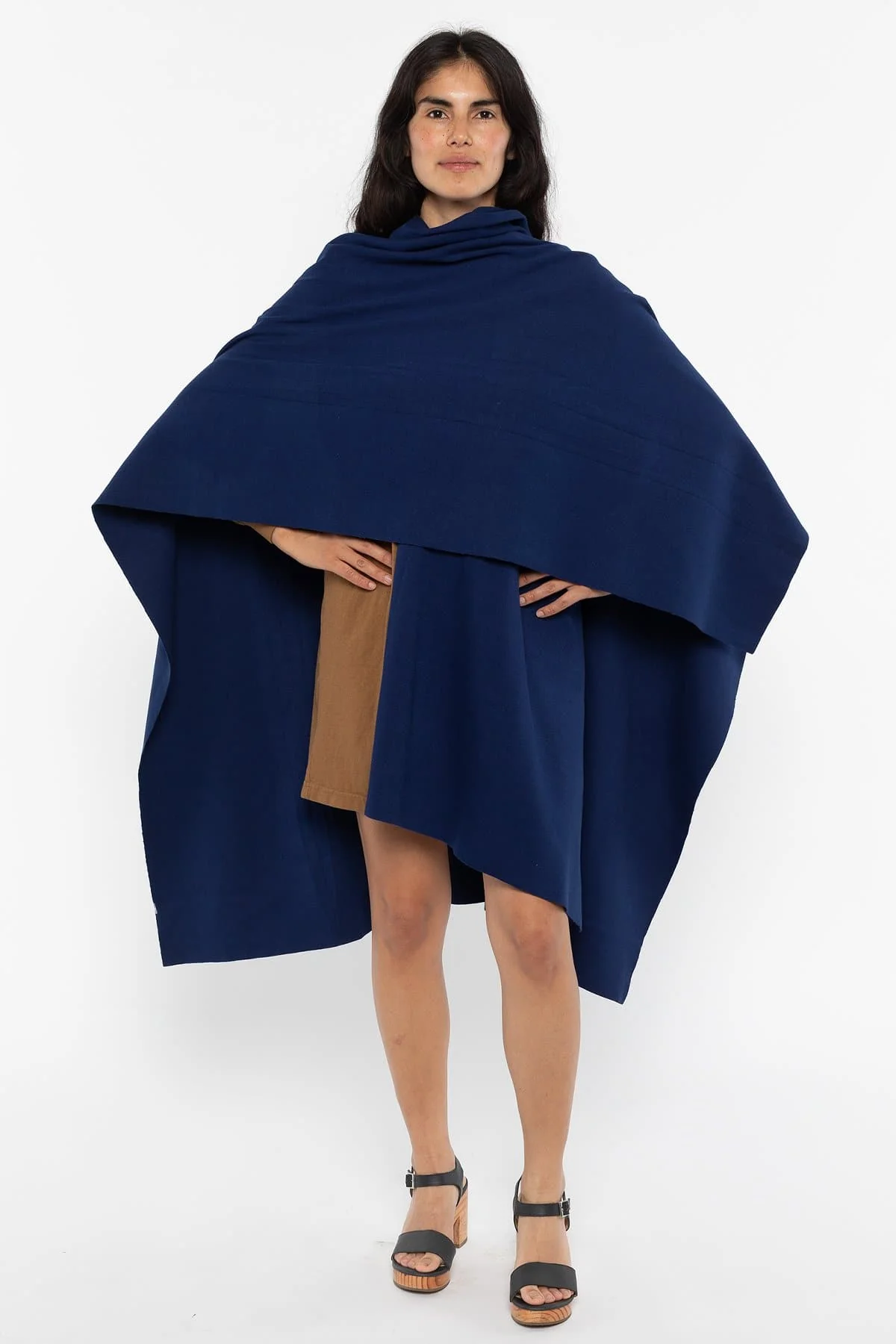RHFR399GD - Heavy Cotton Rib Poncho - Image 2