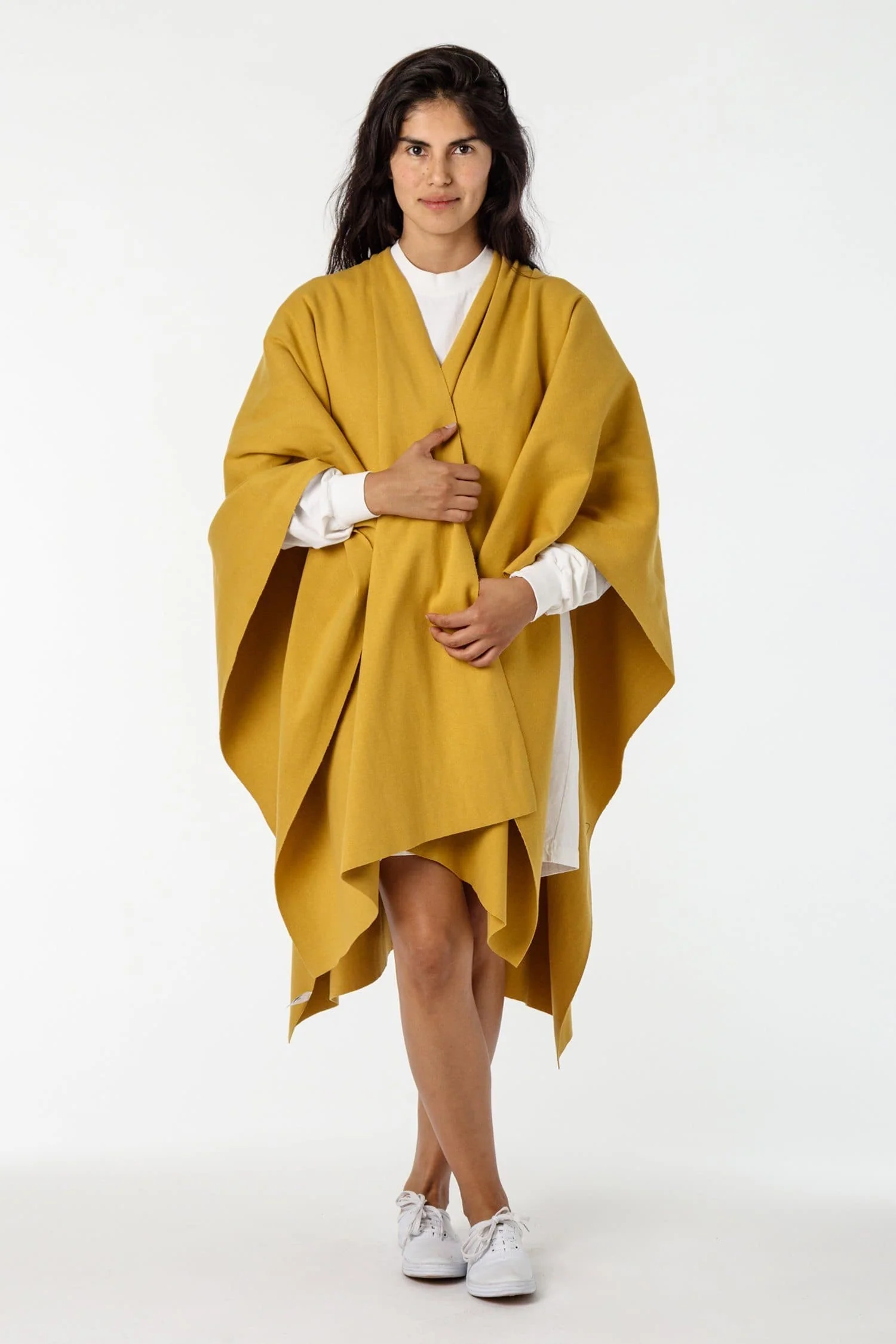 RHFR399GD - Heavy Cotton Rib Poncho - Image 3