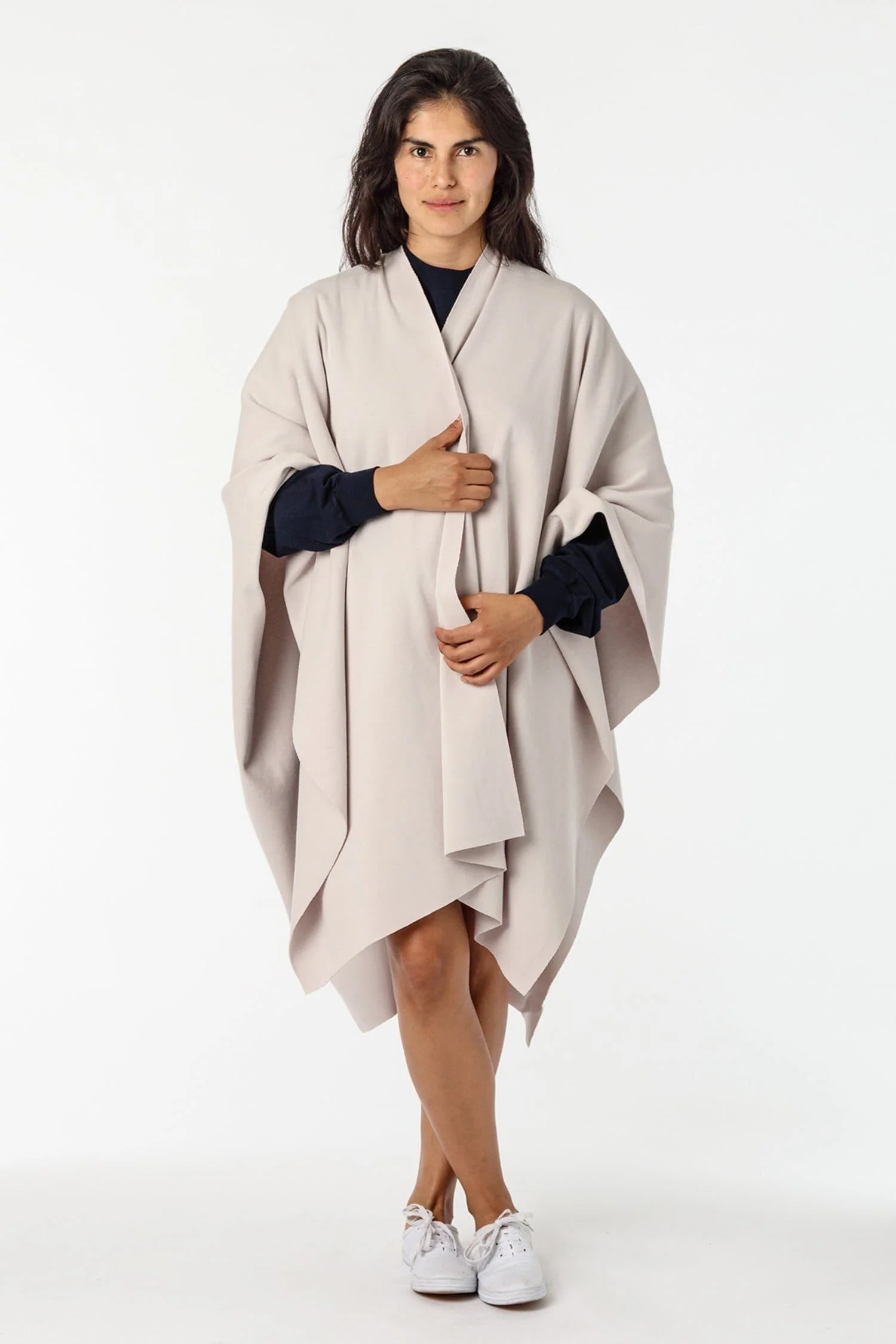 RHFR399GD - Heavy Cotton Rib Poncho - Image 5