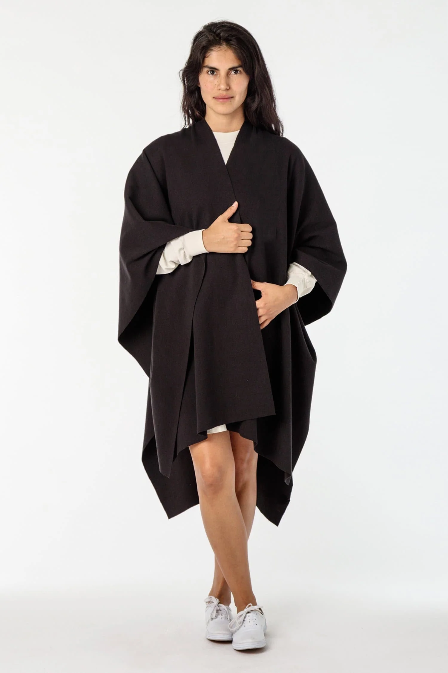 RHFR399GD - Heavy Cotton Rib Poncho - Image 6