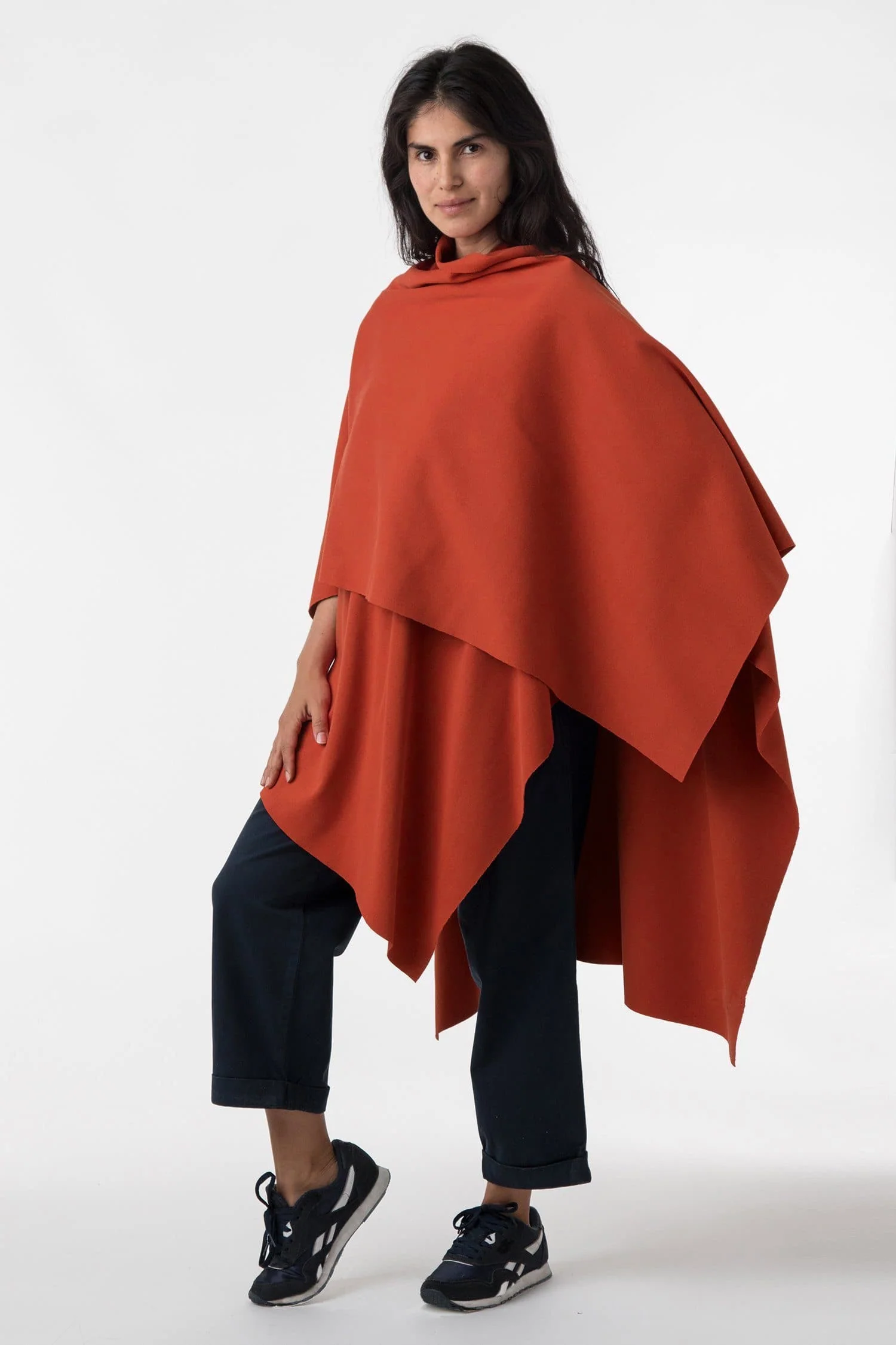 RHFR399GD - Heavy Cotton Rib Poncho - Image 9