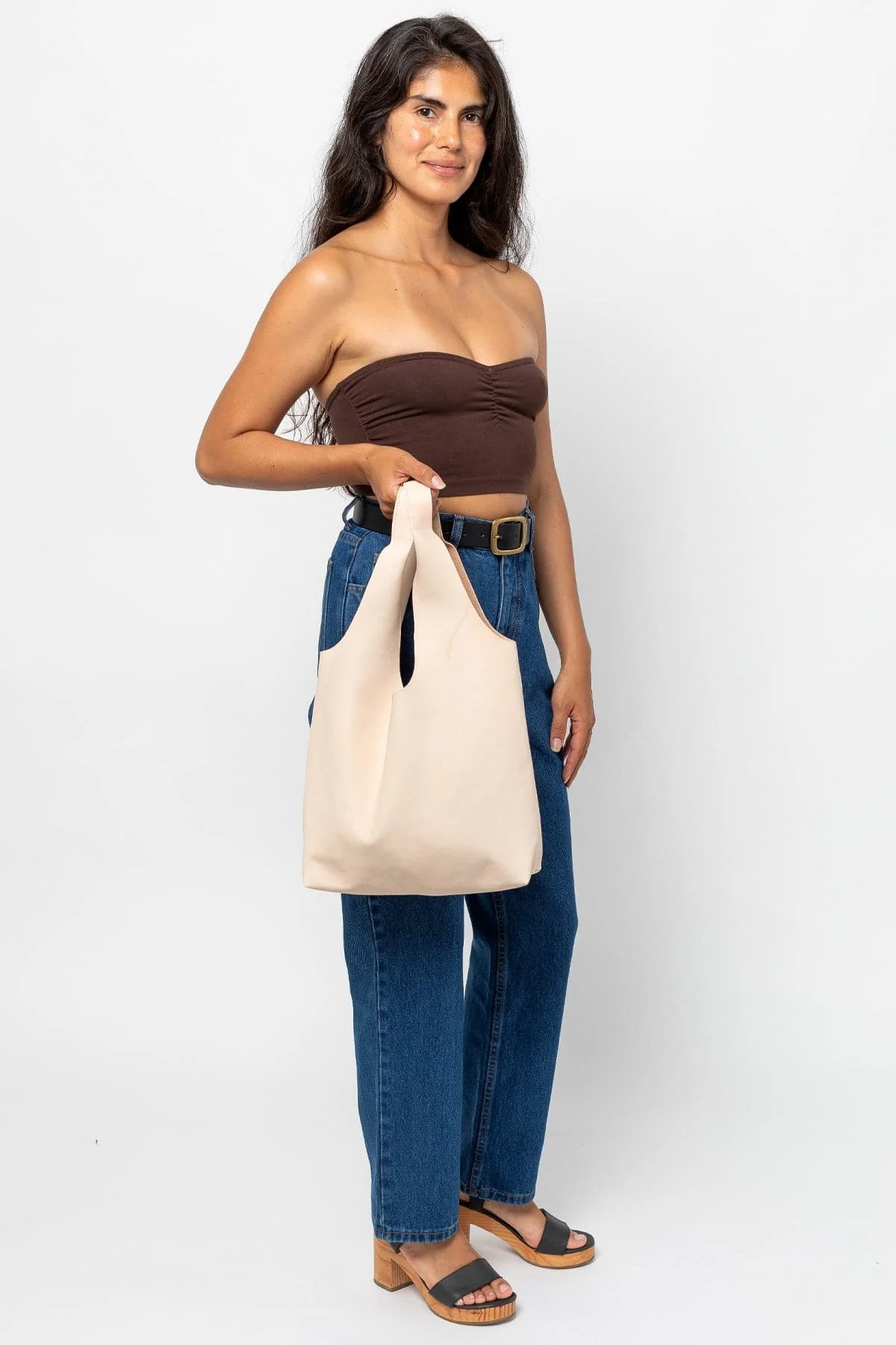 RLH3406 - Monochromatic Leather Shopping Bag - Image 14