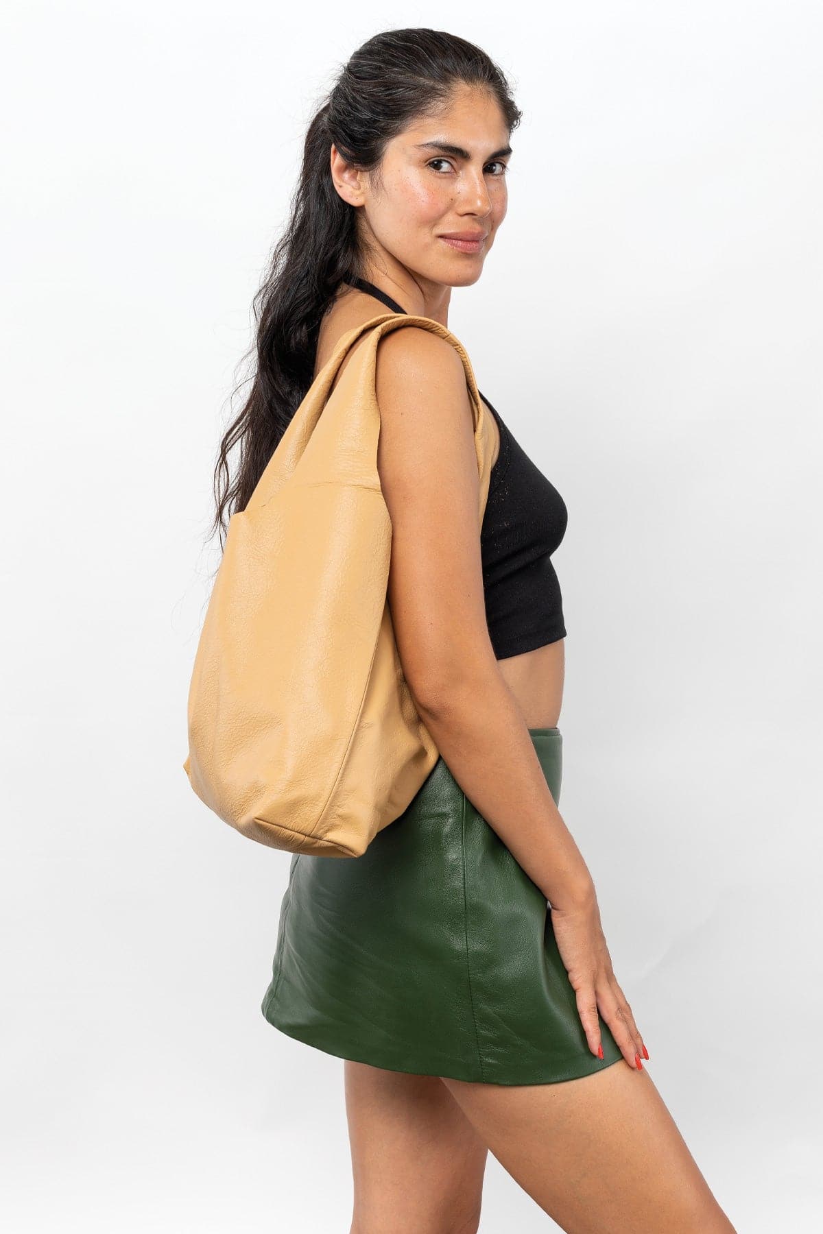 RLH3406 - Monochromatic Leather Shopping Bag - Image 22