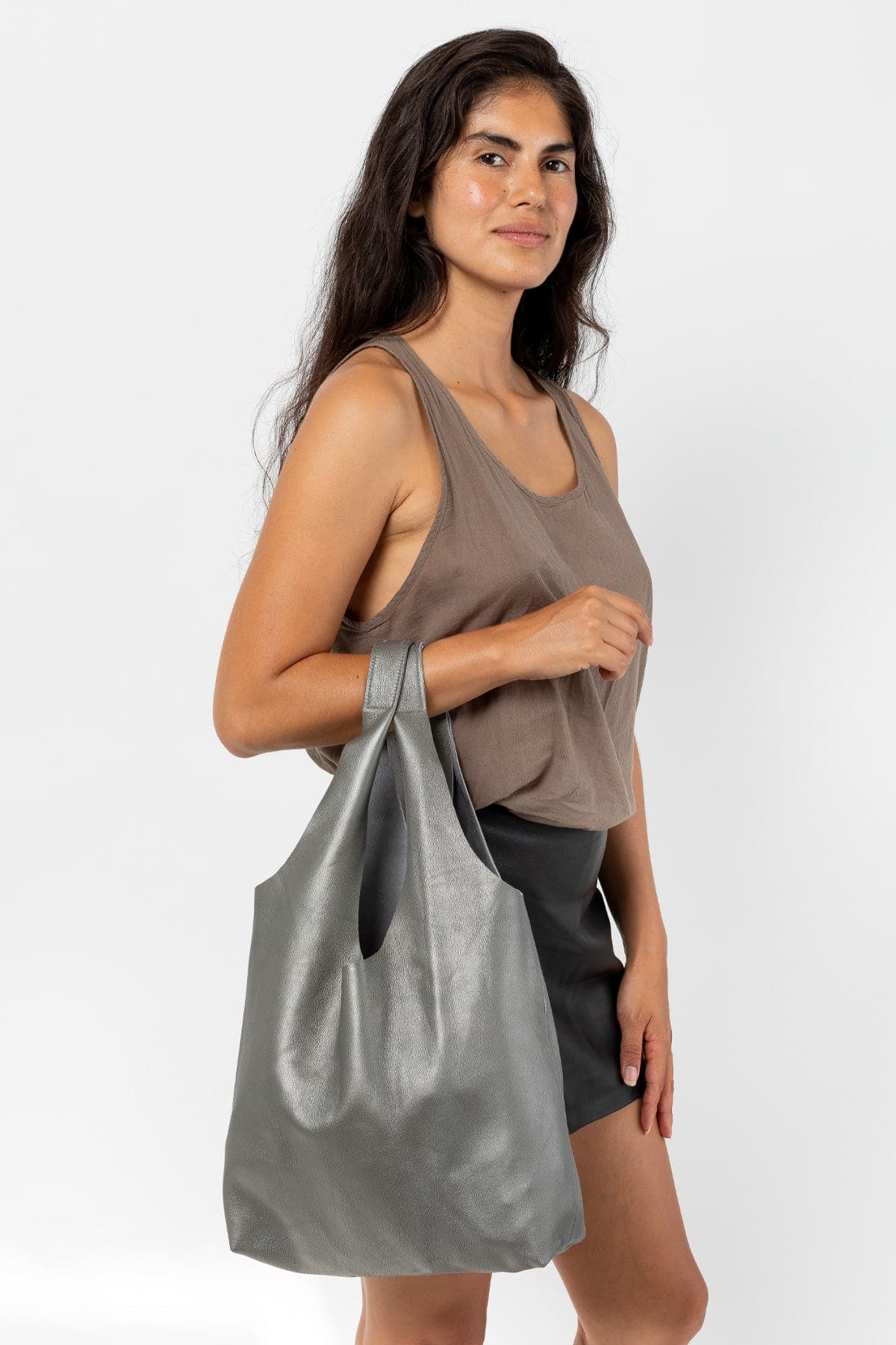 RLH3406 - Monochromatic Leather Shopping Bag - Image 30