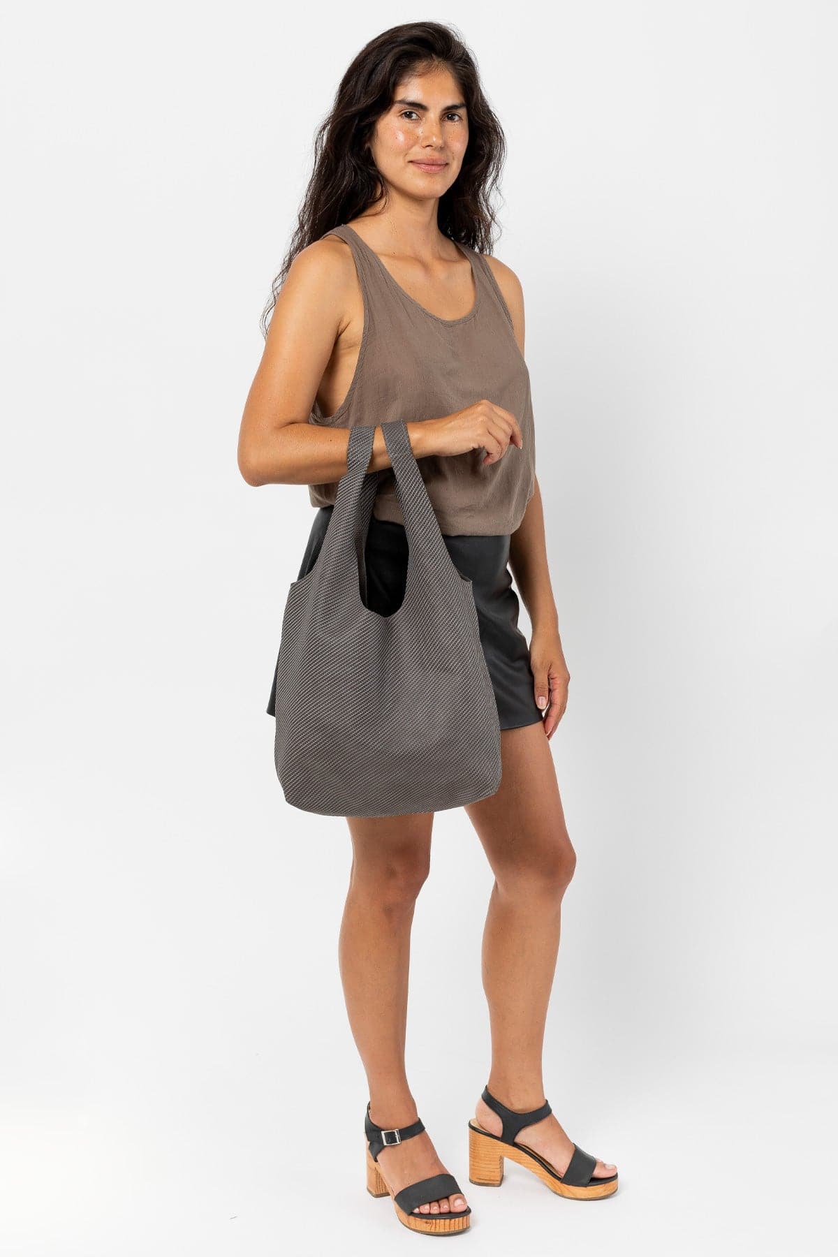 RLH3406 - Monochromatic Leather Shopping Bag - Image 32