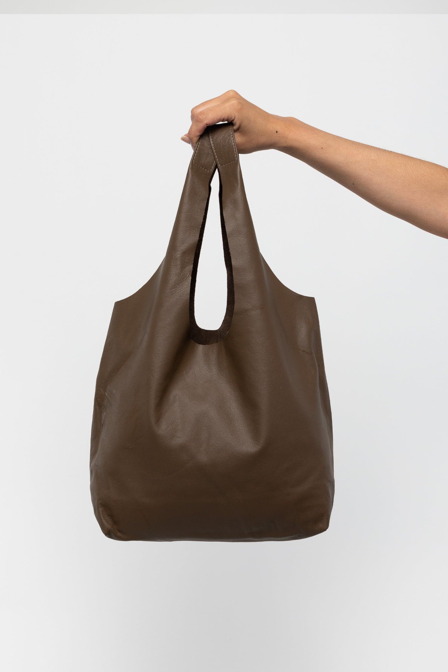 RLH3406 - Monochromatic Leather Shopping Bag - Image 36
