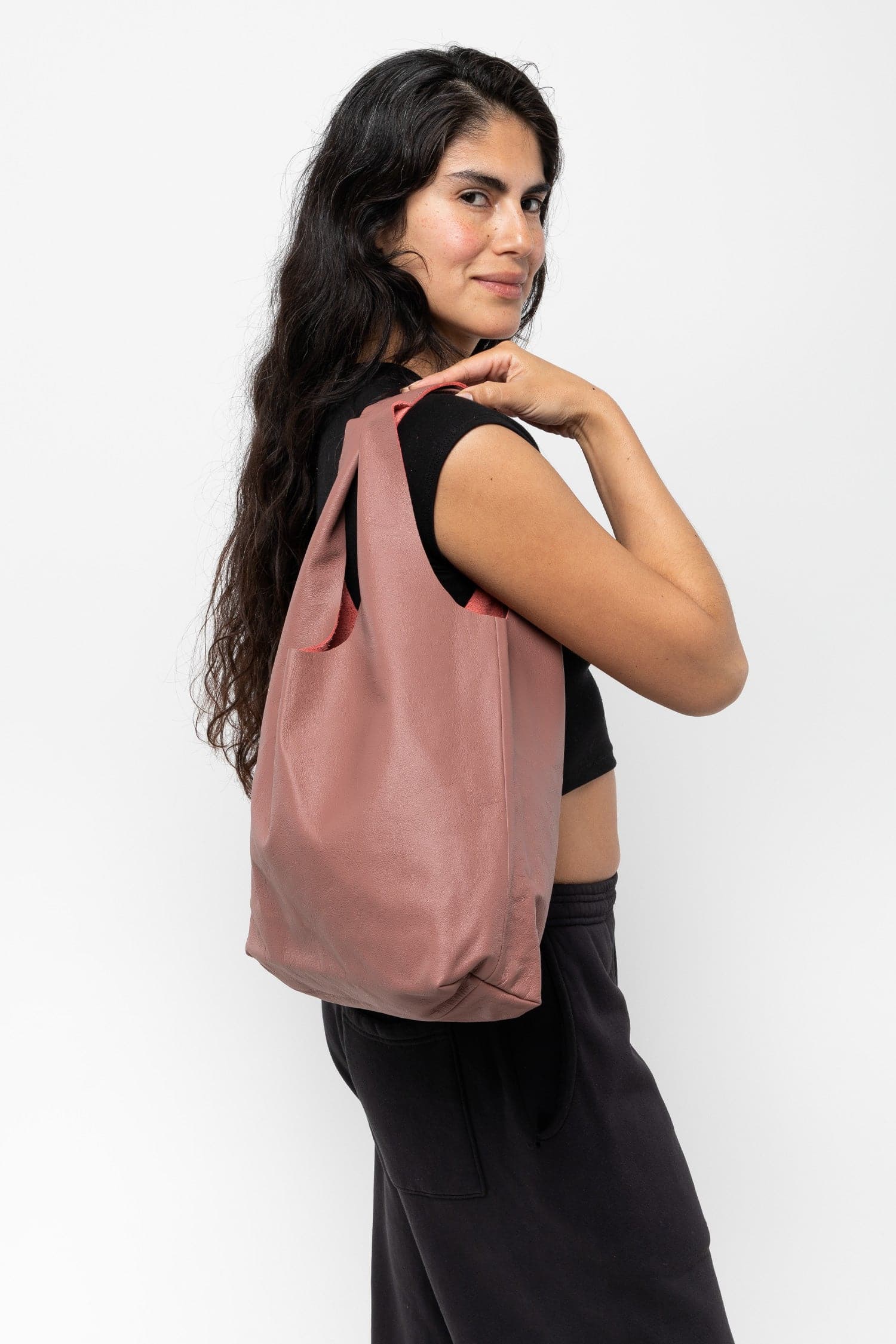RLH3406 - Monochromatic Leather Shopping Bag - Image 38