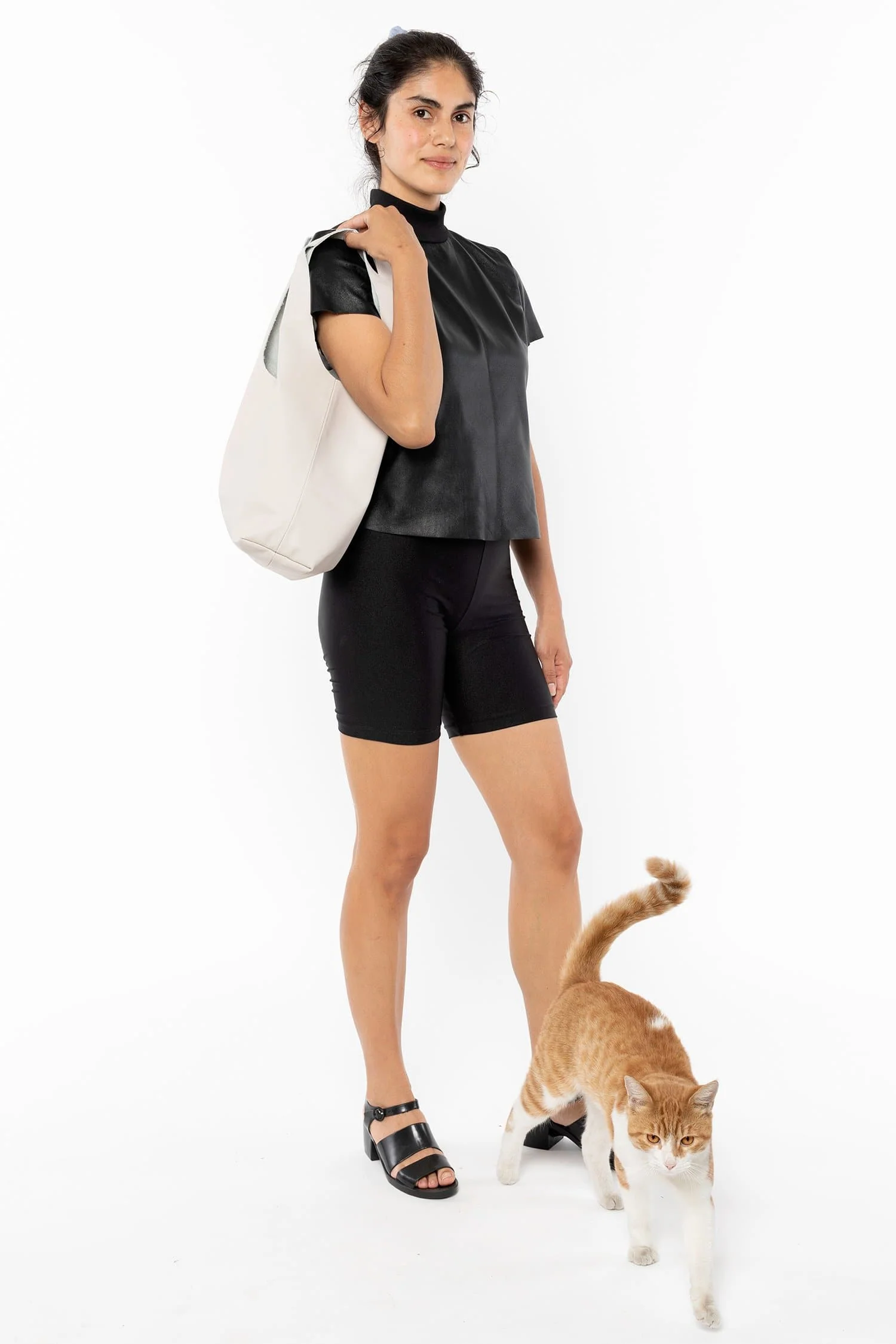 RLH3406 - Monochromatic Leather Shopping Bag - Image 4