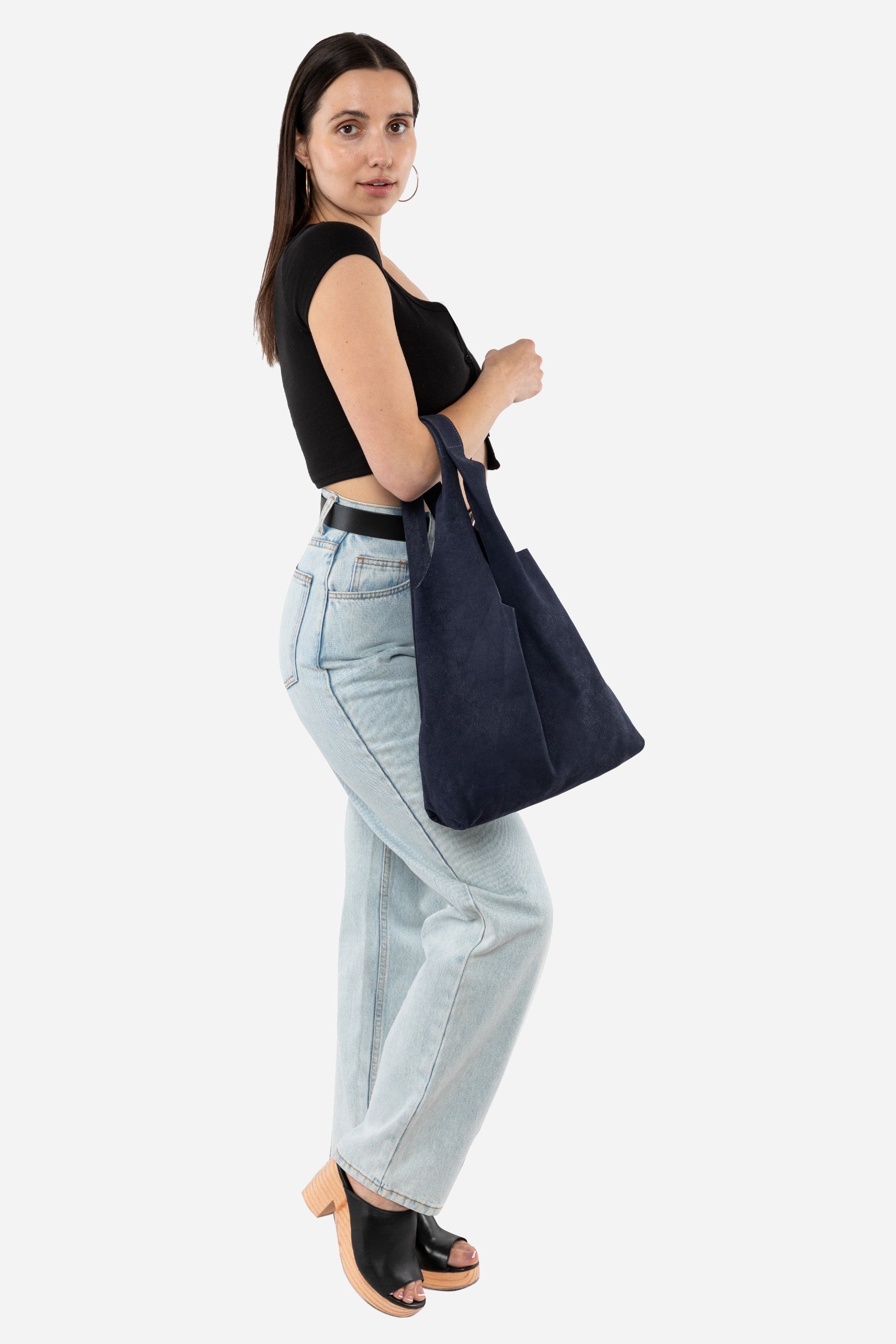 RLH3406 - Monochromatic Leather Shopping Bag - Image 51