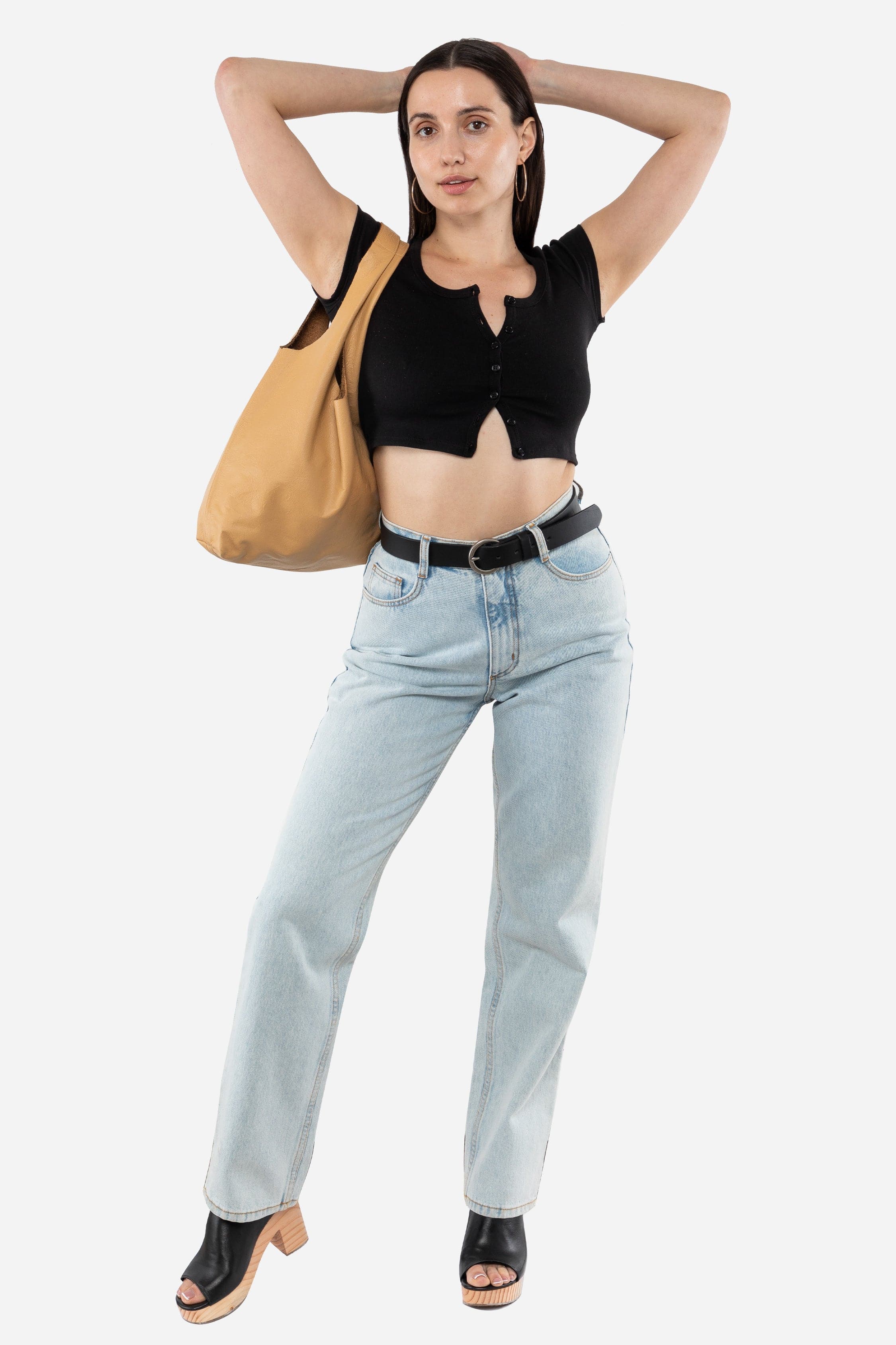 RLH3406 - Monochromatic Leather Shopping Bag - Image 55