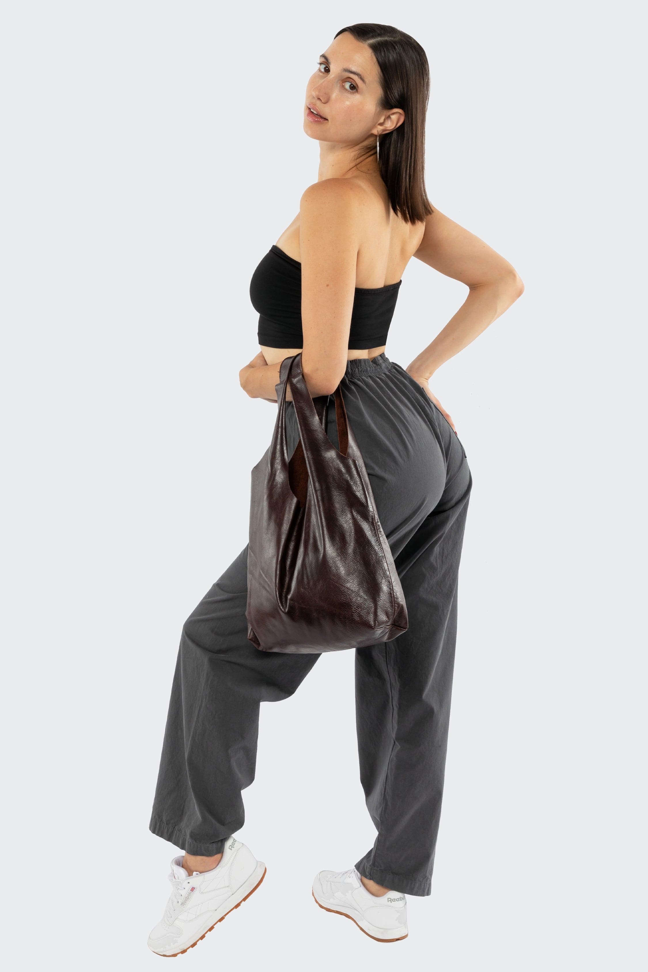 RLH3406 - Monochromatic Leather Shopping Bag - Image 66