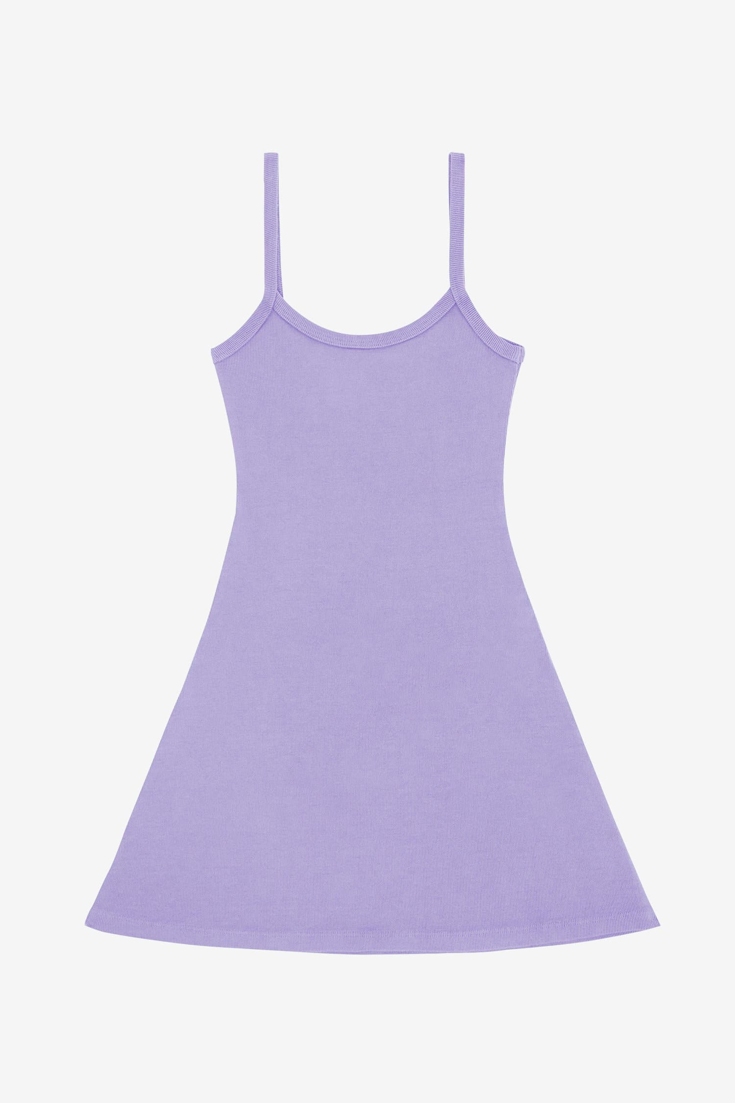RHR318GD - Heavy Rib Spaghetti Mini Dress - Image 25