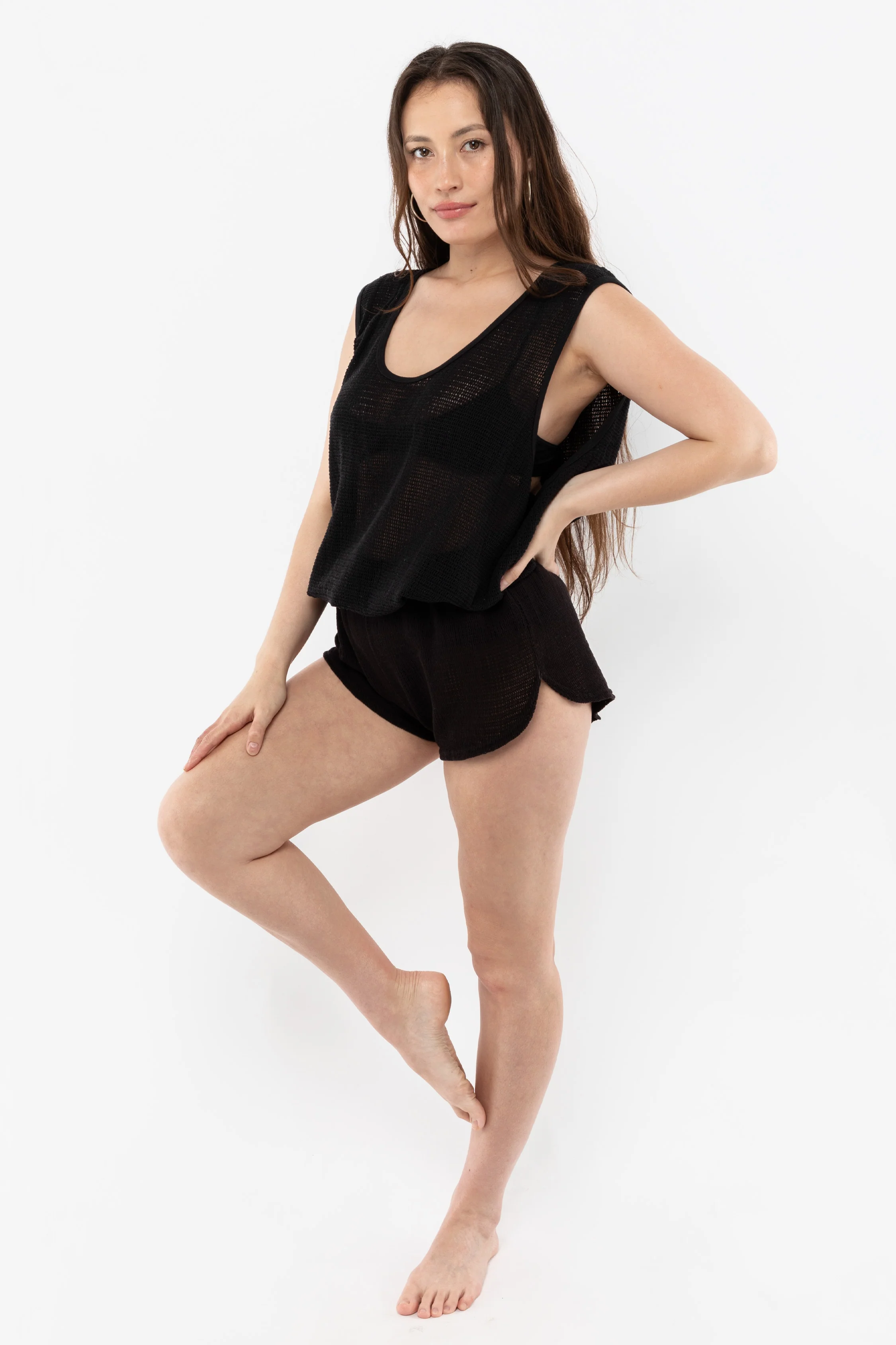 RIN15GD - Unisex Cotton Fishnet Tank Top - Image 3