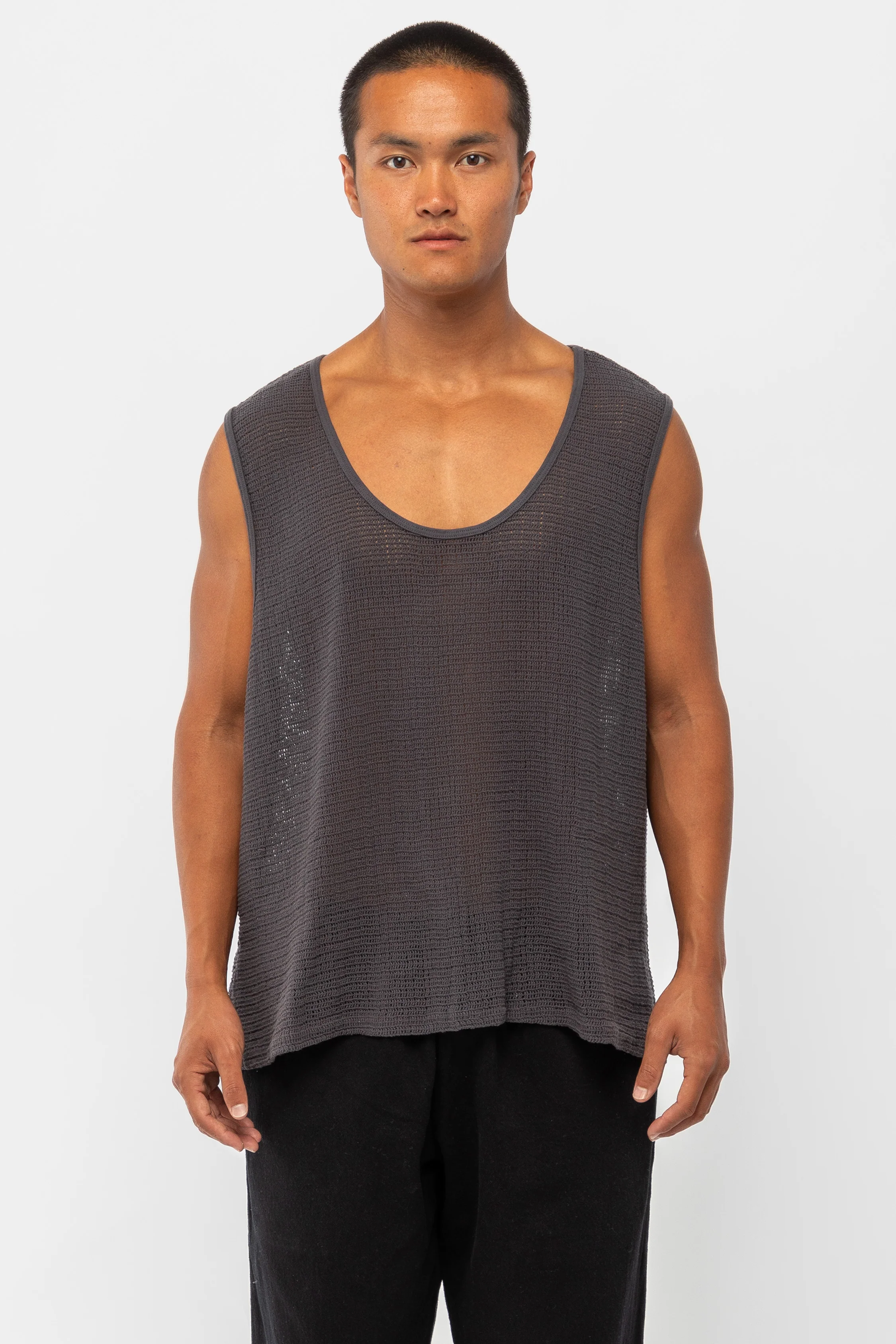 RIN15GD - Unisex Cotton Fishnet Tank Top - Image 34