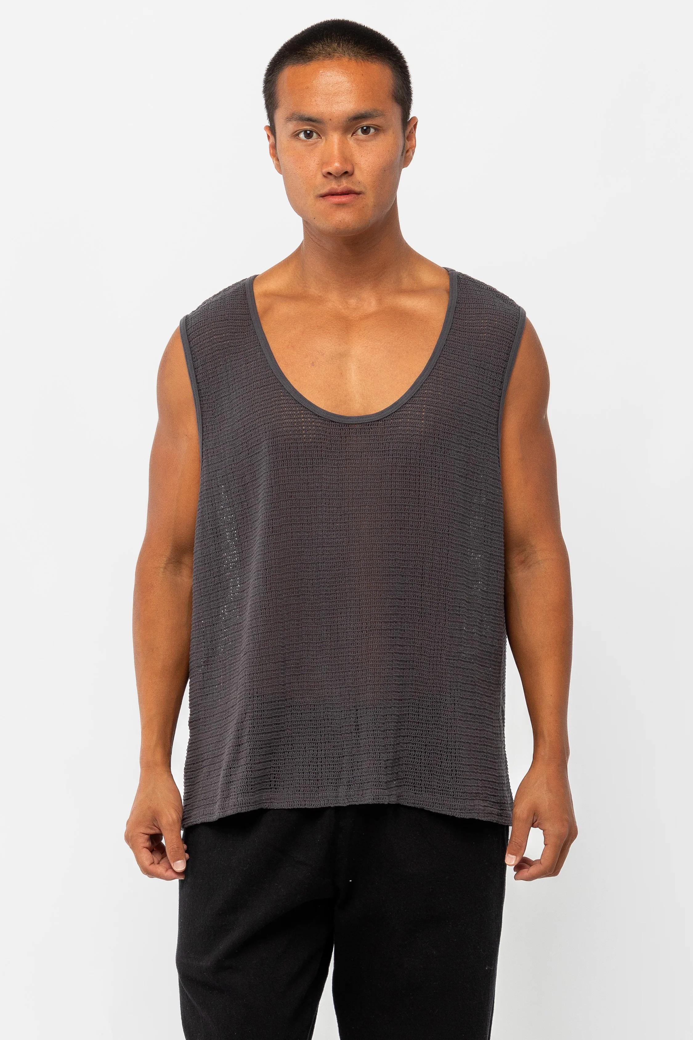 RIN15GD - Unisex Cotton Fishnet Tank Top - Image 35