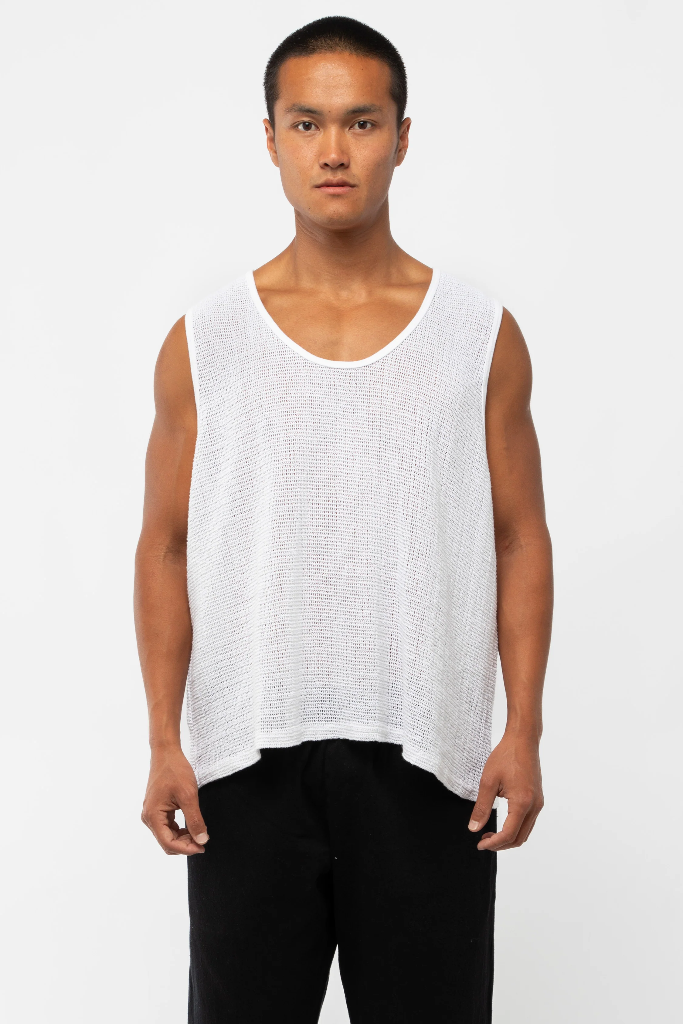 RIN15GD - Unisex Cotton Fishnet Tank Top - Image 40