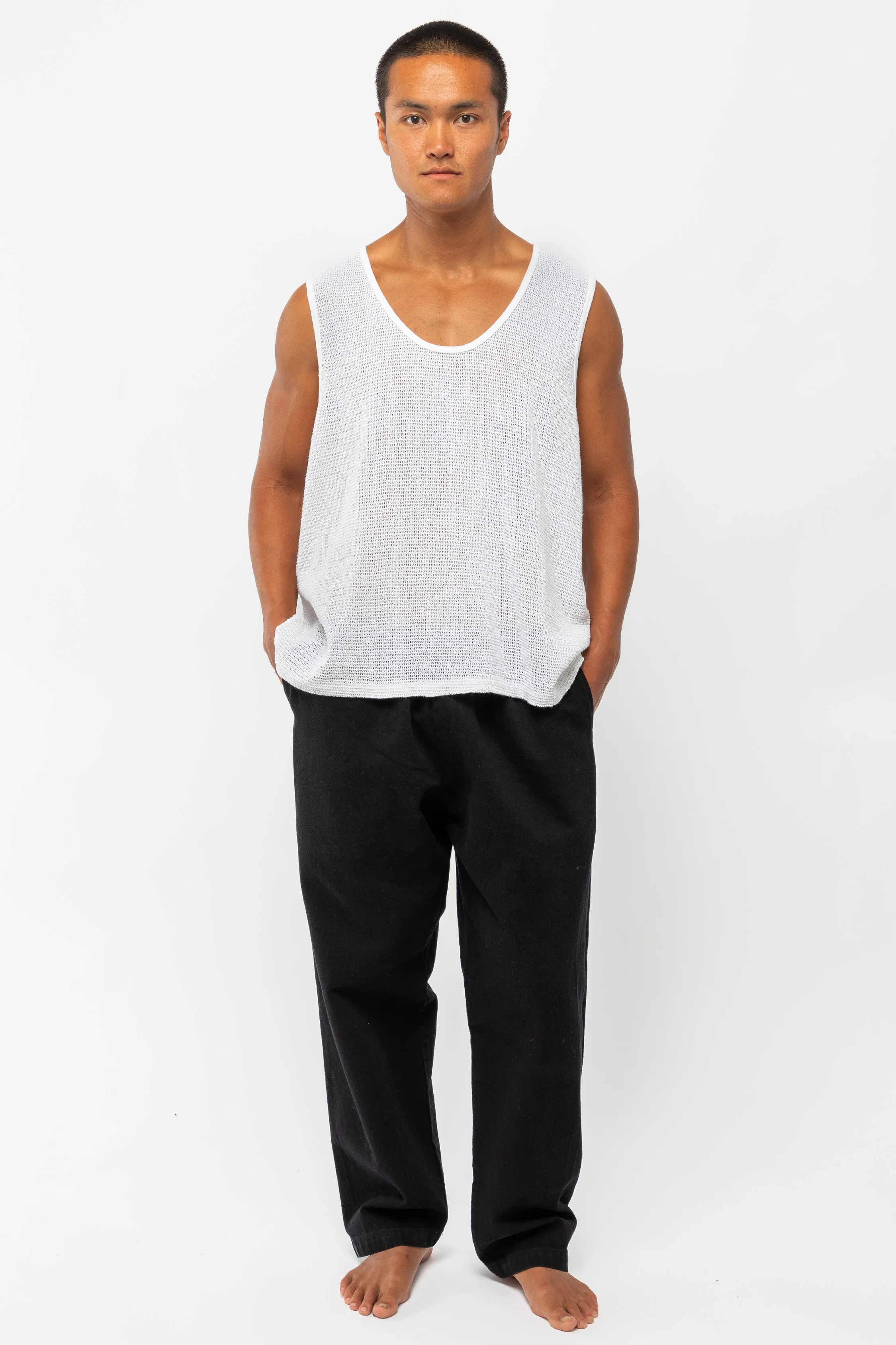 RIN15GD - Unisex Cotton Fishnet Tank Top - Image 42