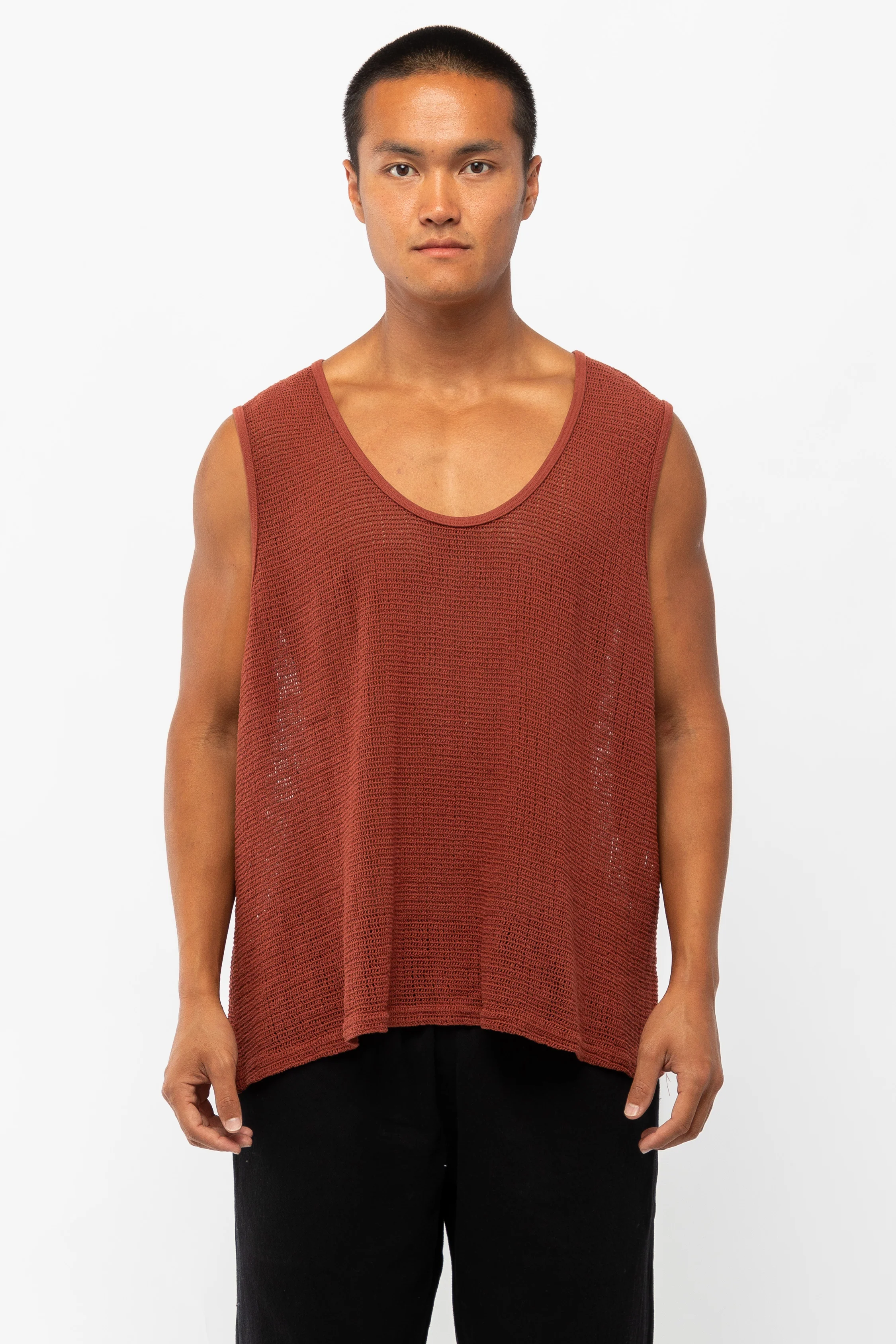 RIN15GD - Unisex Cotton Fishnet Tank Top - Image 44