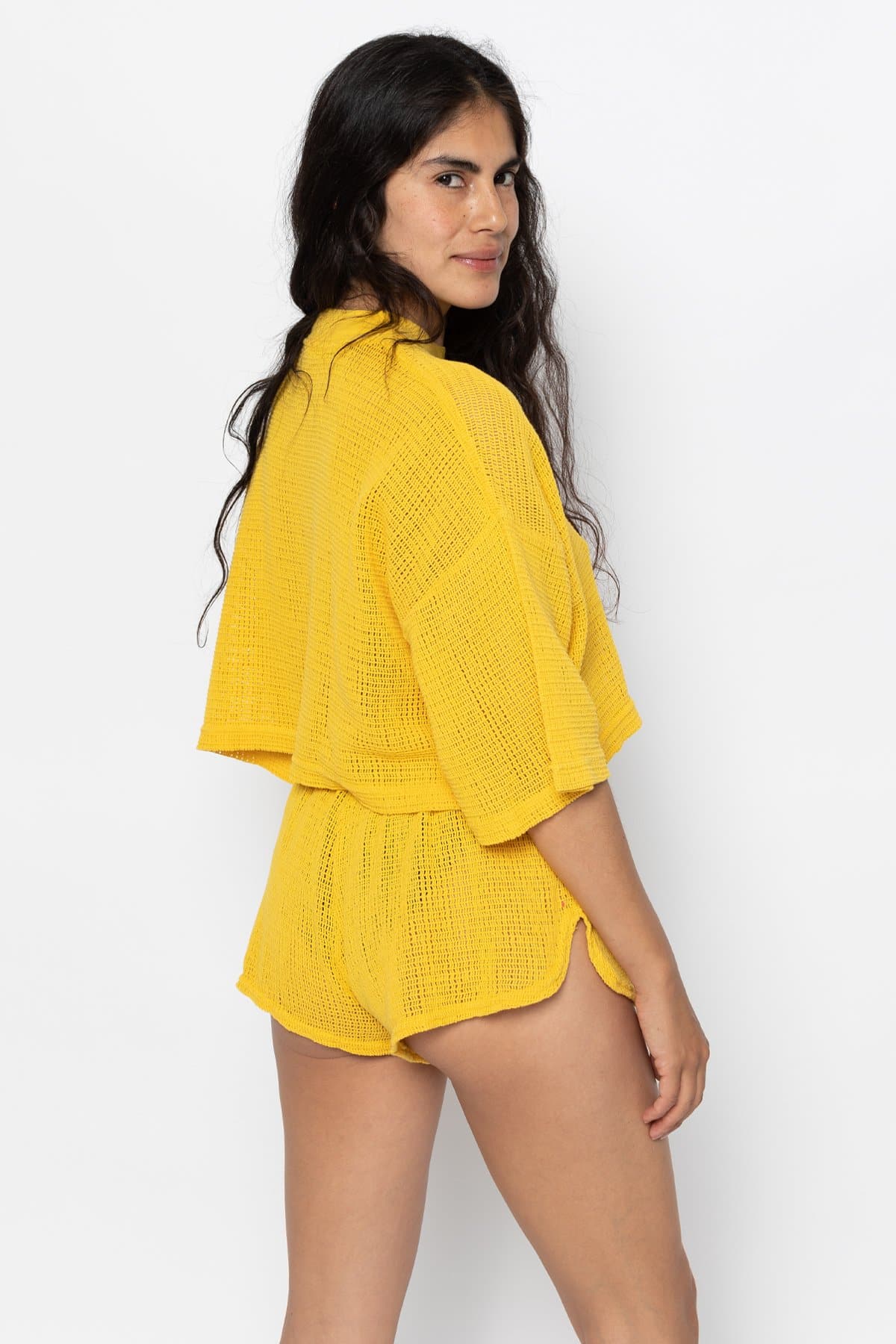 RIN304GD - Cotton Fishnet Garment Dye Shorts - Image 19