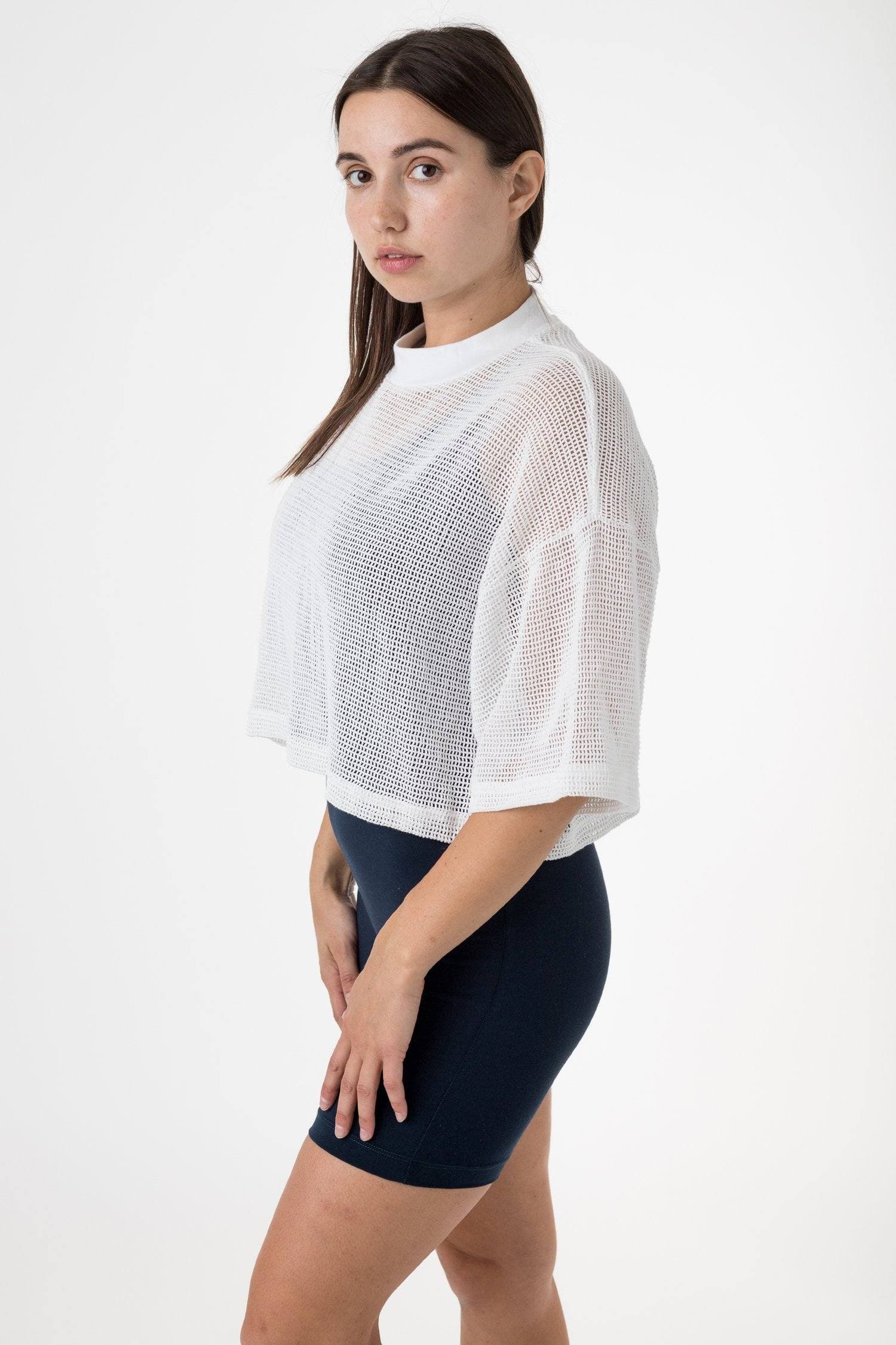 RIN331GD - Cotton Fishnet Garment Dye Crop Top - Image 13