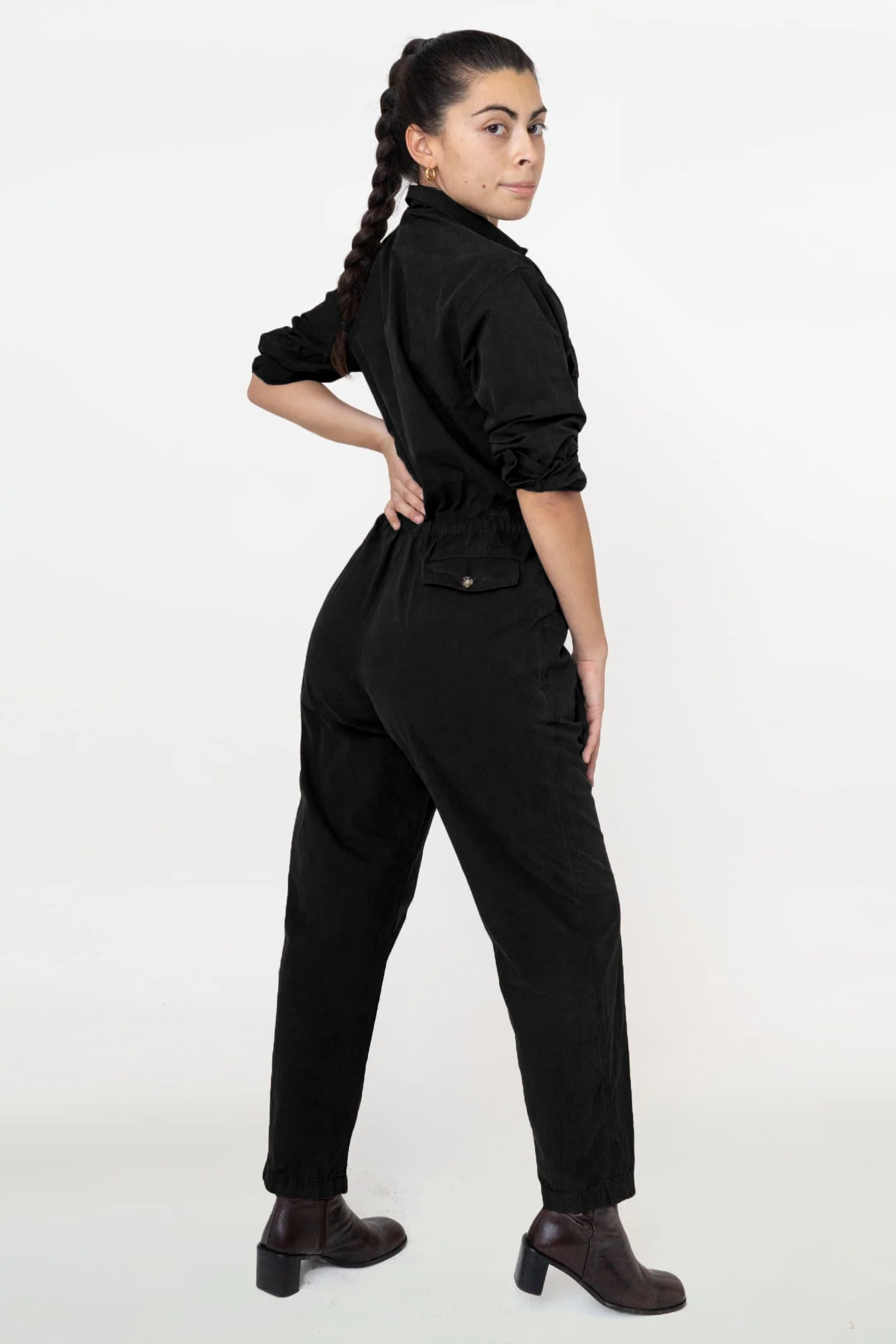 RJC3207GD - Cotton Poplin Utility Jumpsuit - Image 10