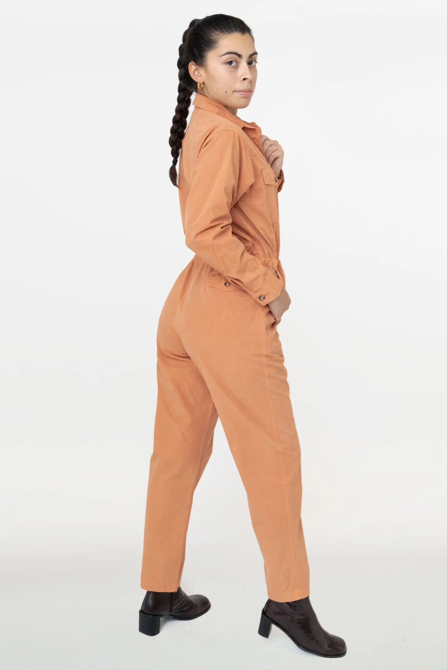 RJC3207GD - Cotton Poplin Utility Jumpsuit - Image 2