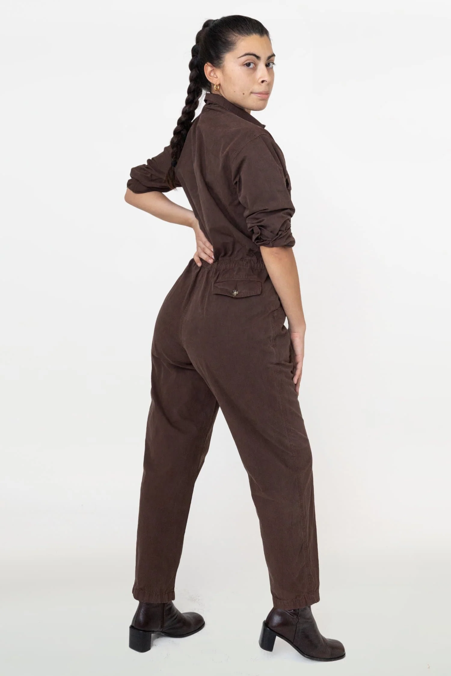 RJC3207GD - Cotton Poplin Utility Jumpsuit - Image 6