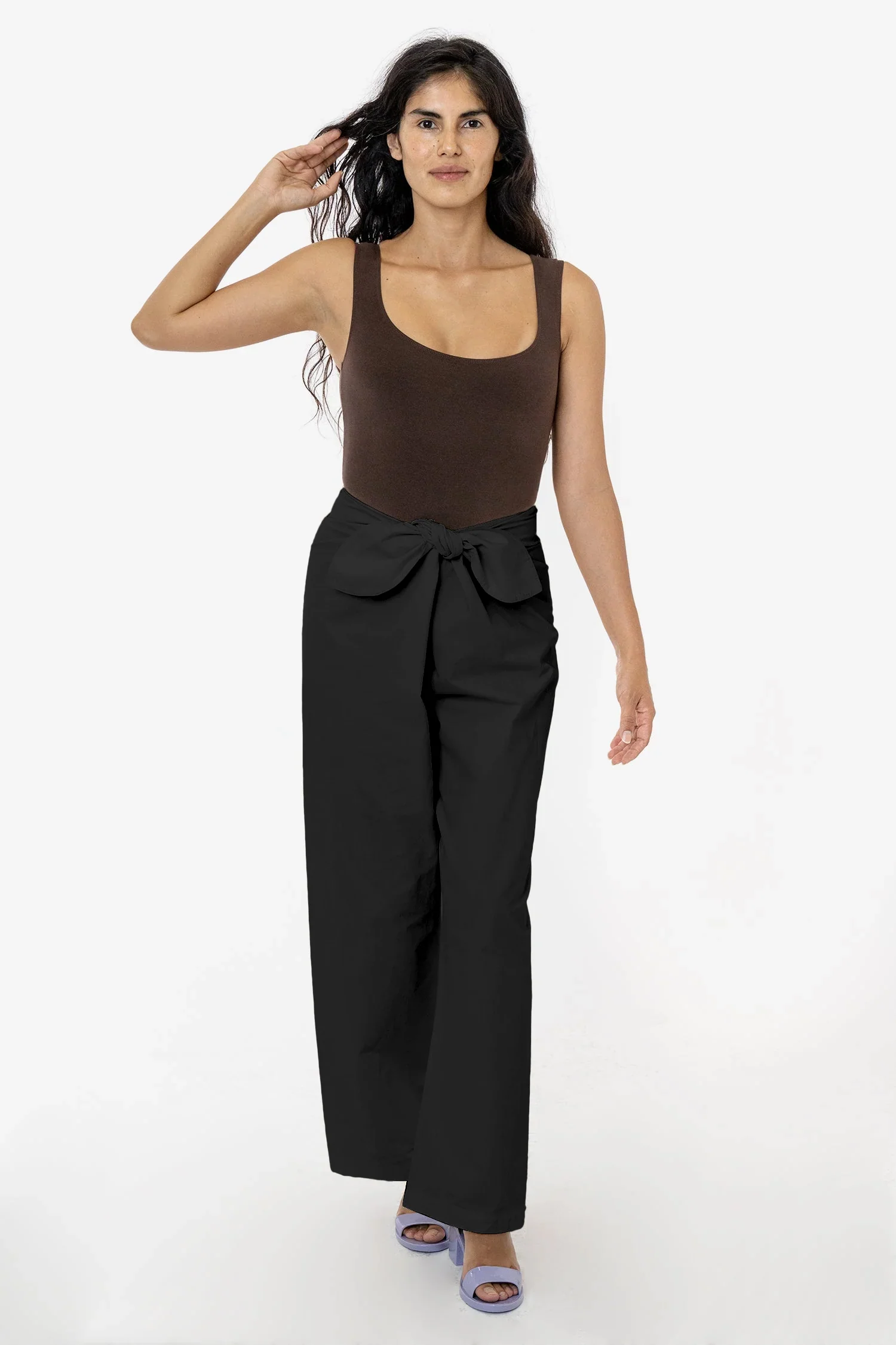 RJC325GD - Poplin Tie Front Pant - Image 6