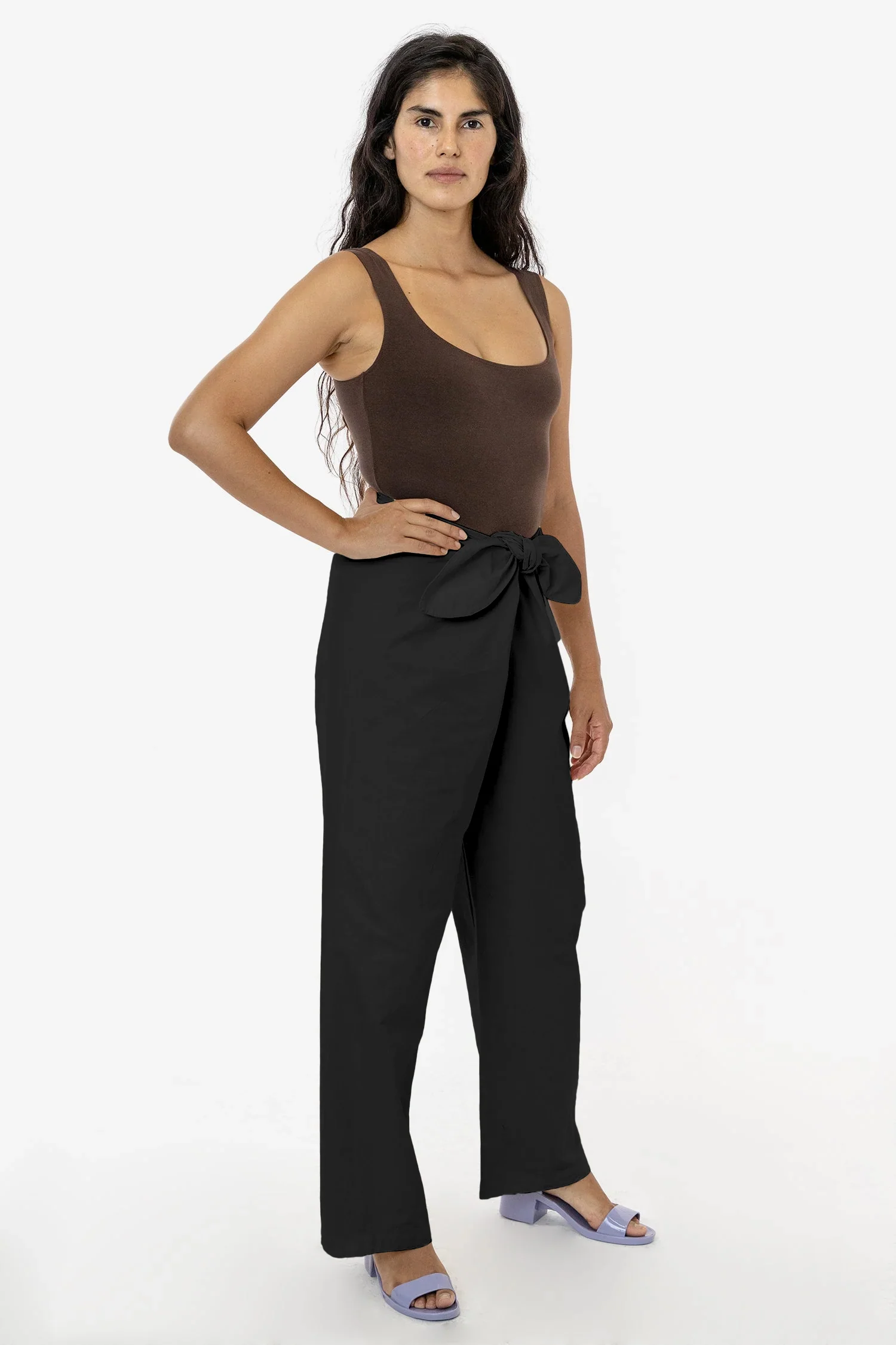 RJC325GD - Poplin Tie Front Pant - Image 7