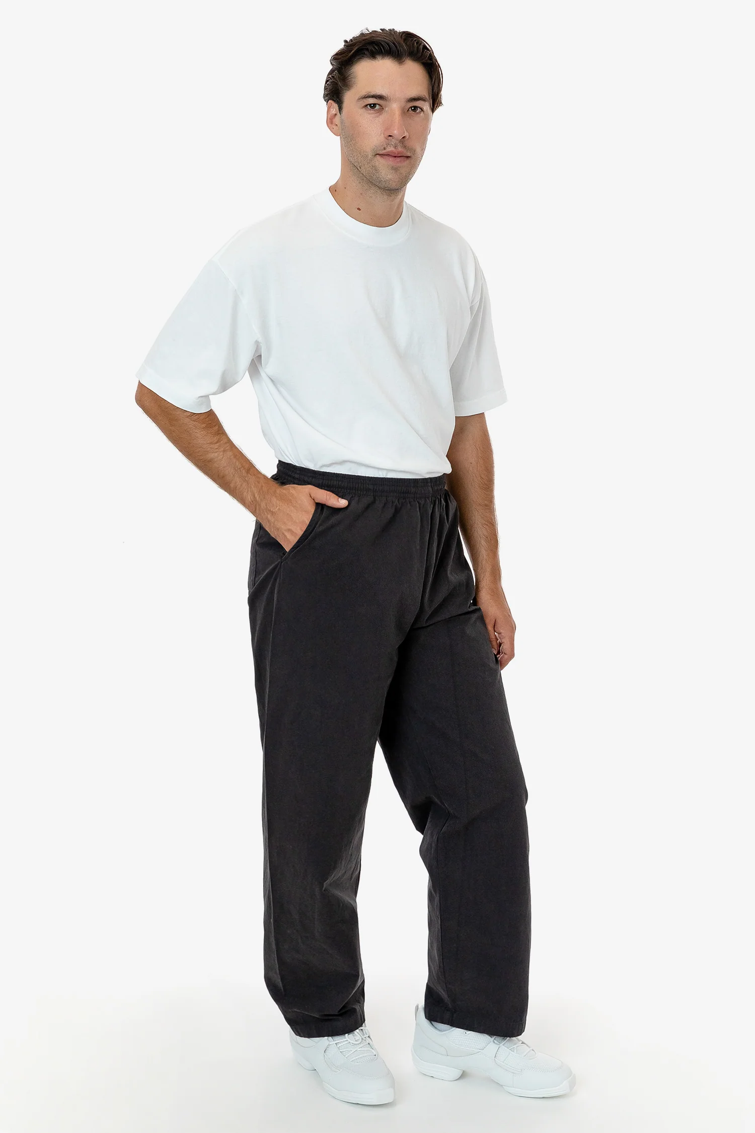 RJC405GD - Cotton Poplin Wide Leg Pant - Image 3