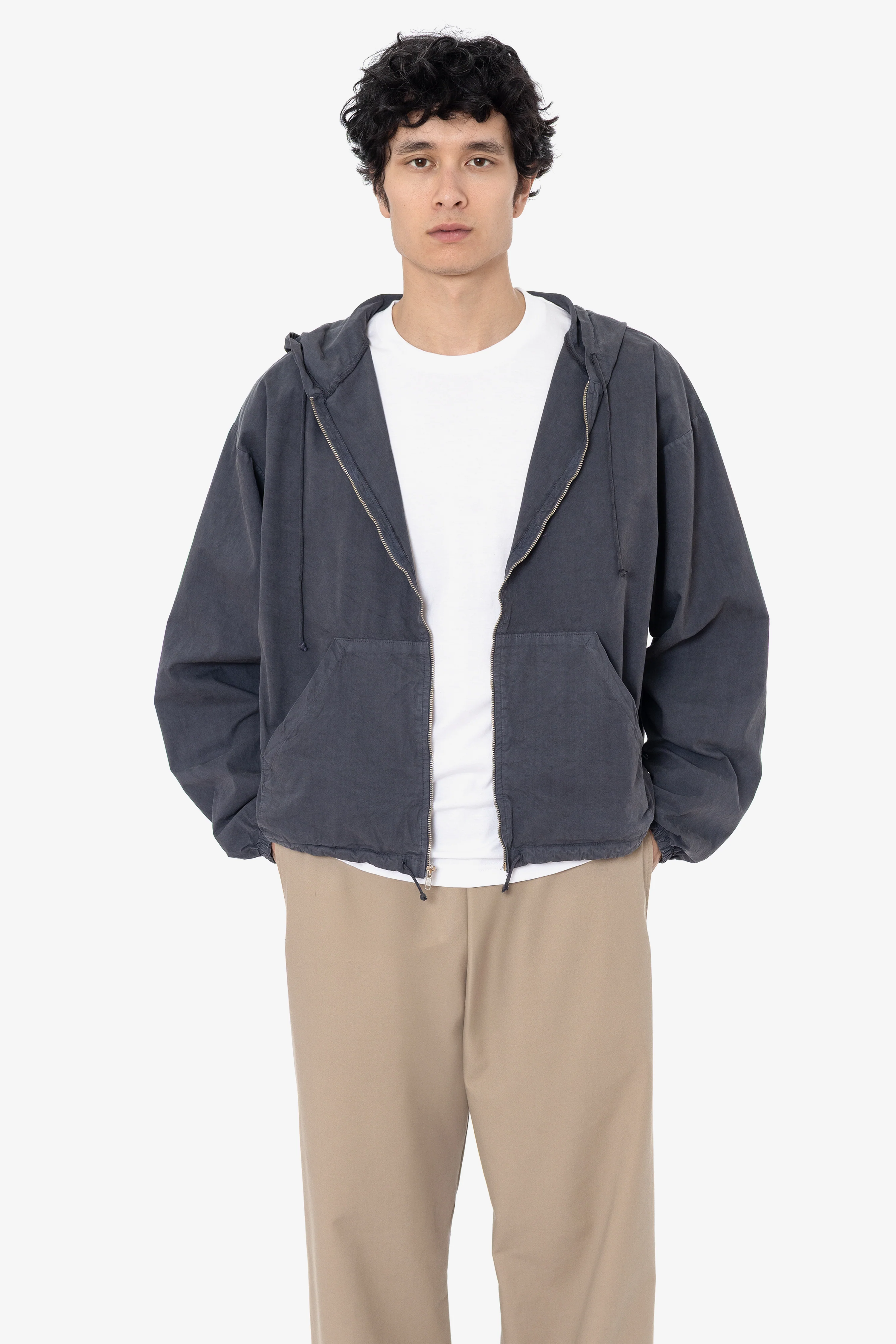 RJC410GD - Cotton Poplin Zip-Up Hooded Jacket - Image 5