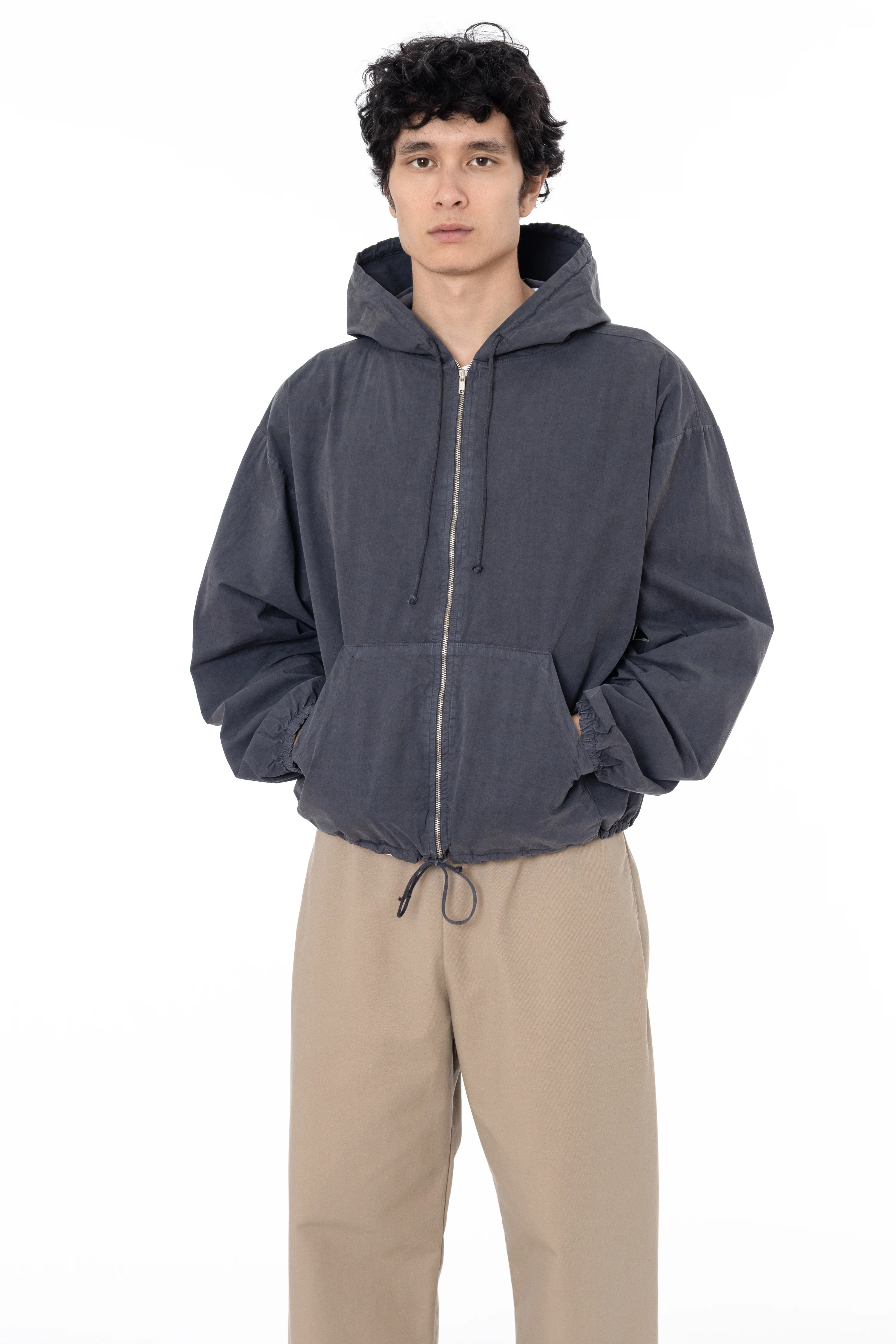 RJC410GD - Cotton Poplin Zip-Up Hooded Jacket - Image 8