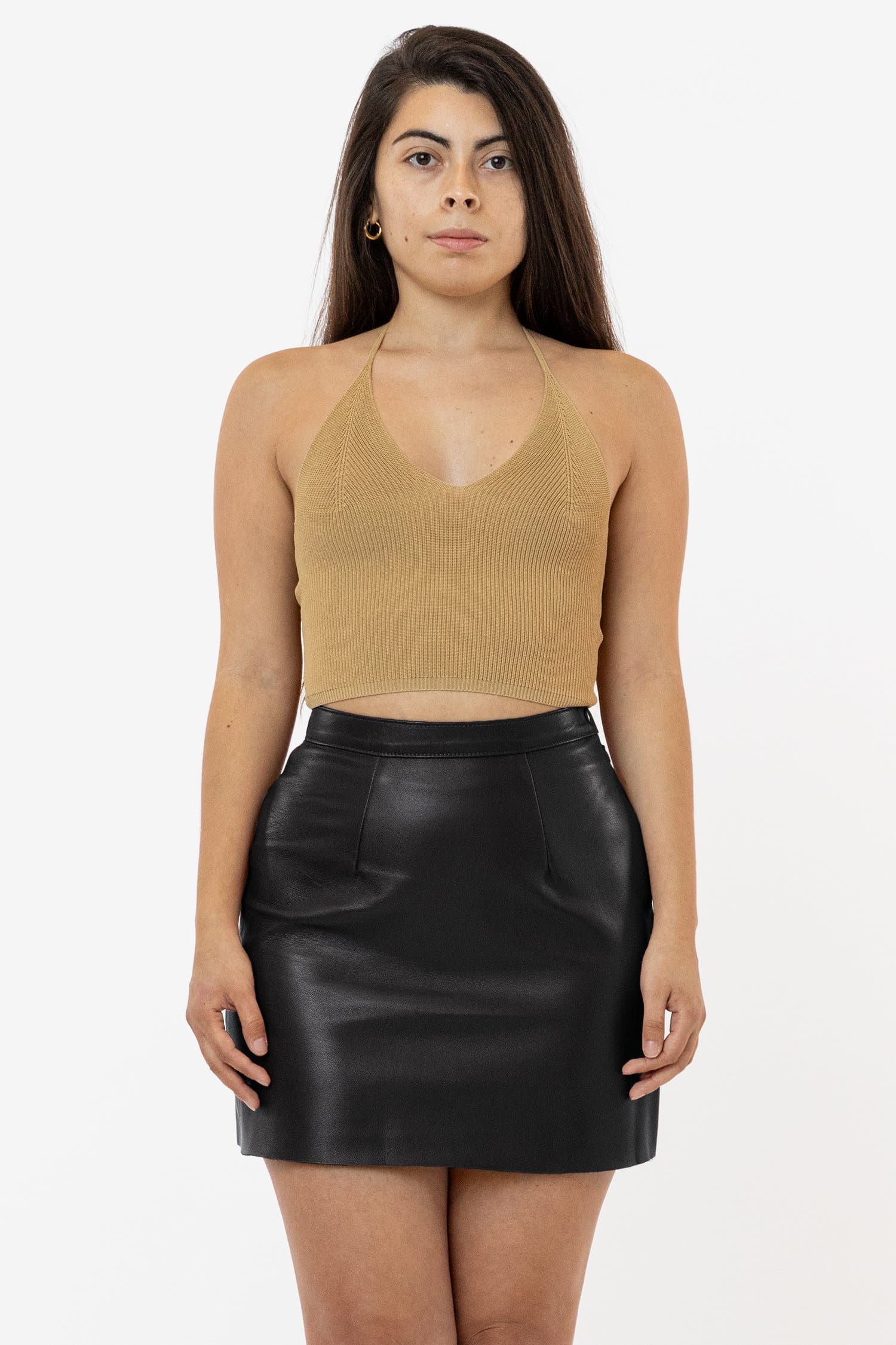 RLH3012 - Leather Mini Pencil Skirt - Image 14