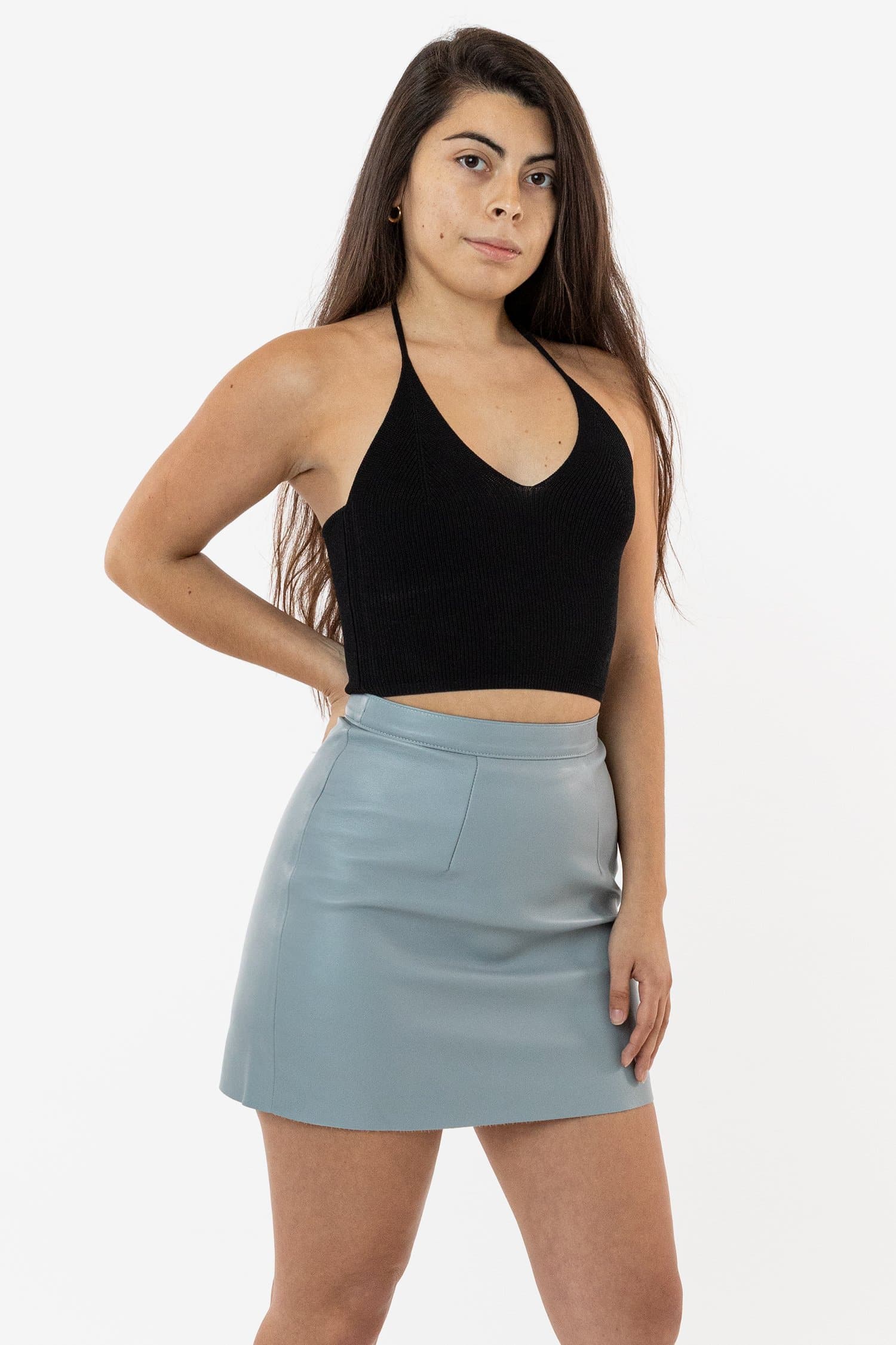RLH3012 - Leather Mini Pencil Skirt - Image 6