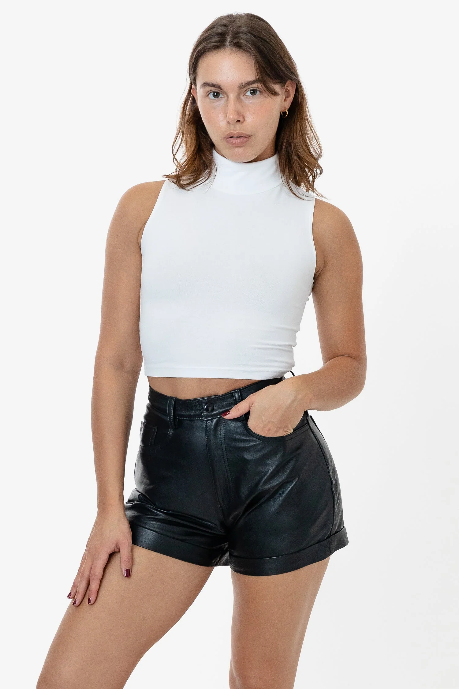 RLH3015 - Leather Cuffed Short - Image 5