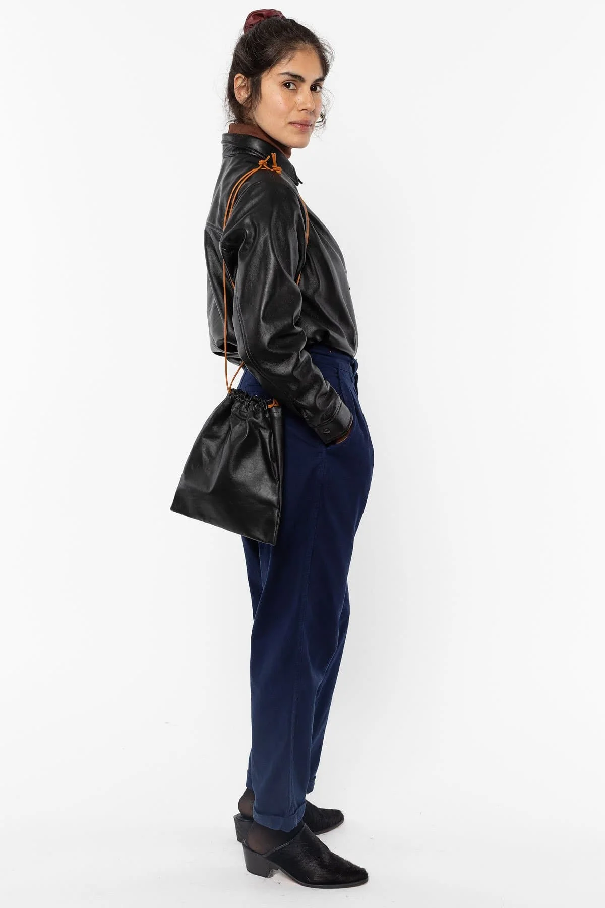 RLH3027 - Leather Button Up - Image 11
