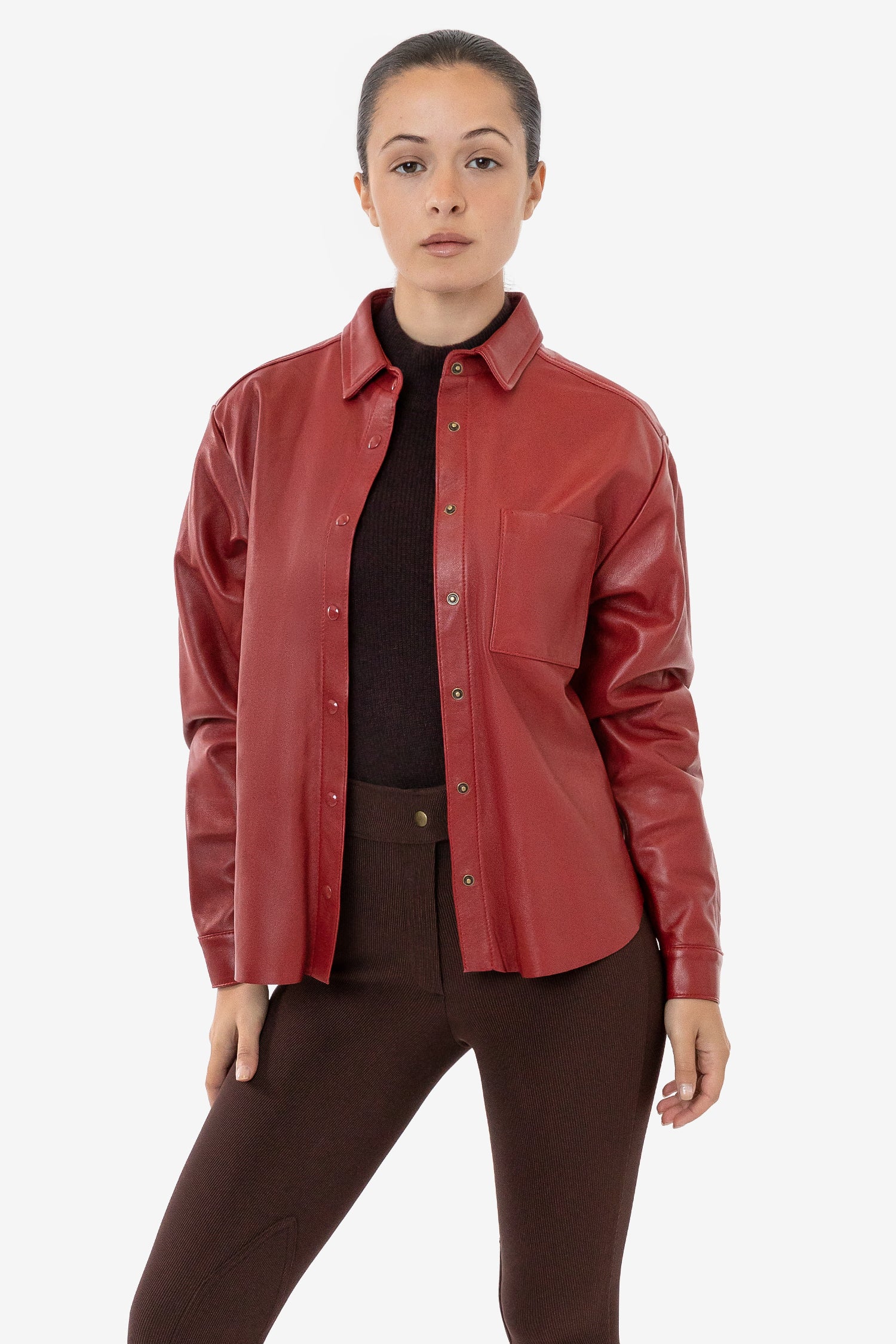 RLH3027 - Leather Button Up - Image 13