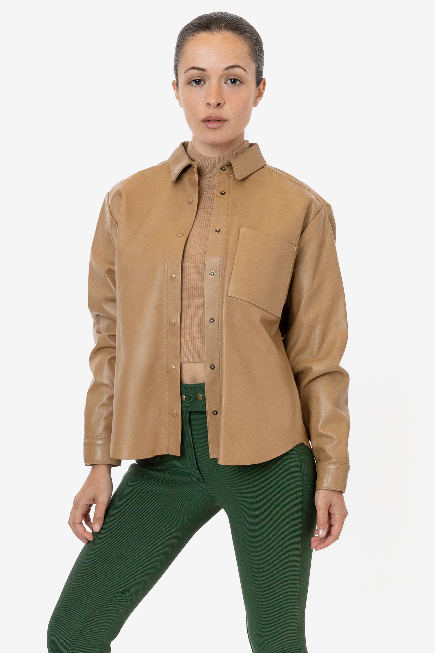 RLH3027 - Leather Button Up - Image 14