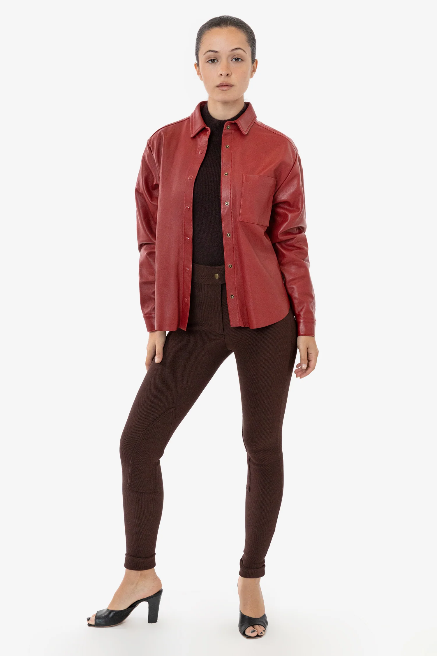 RLH3027 - Leather Button Up - Image 18
