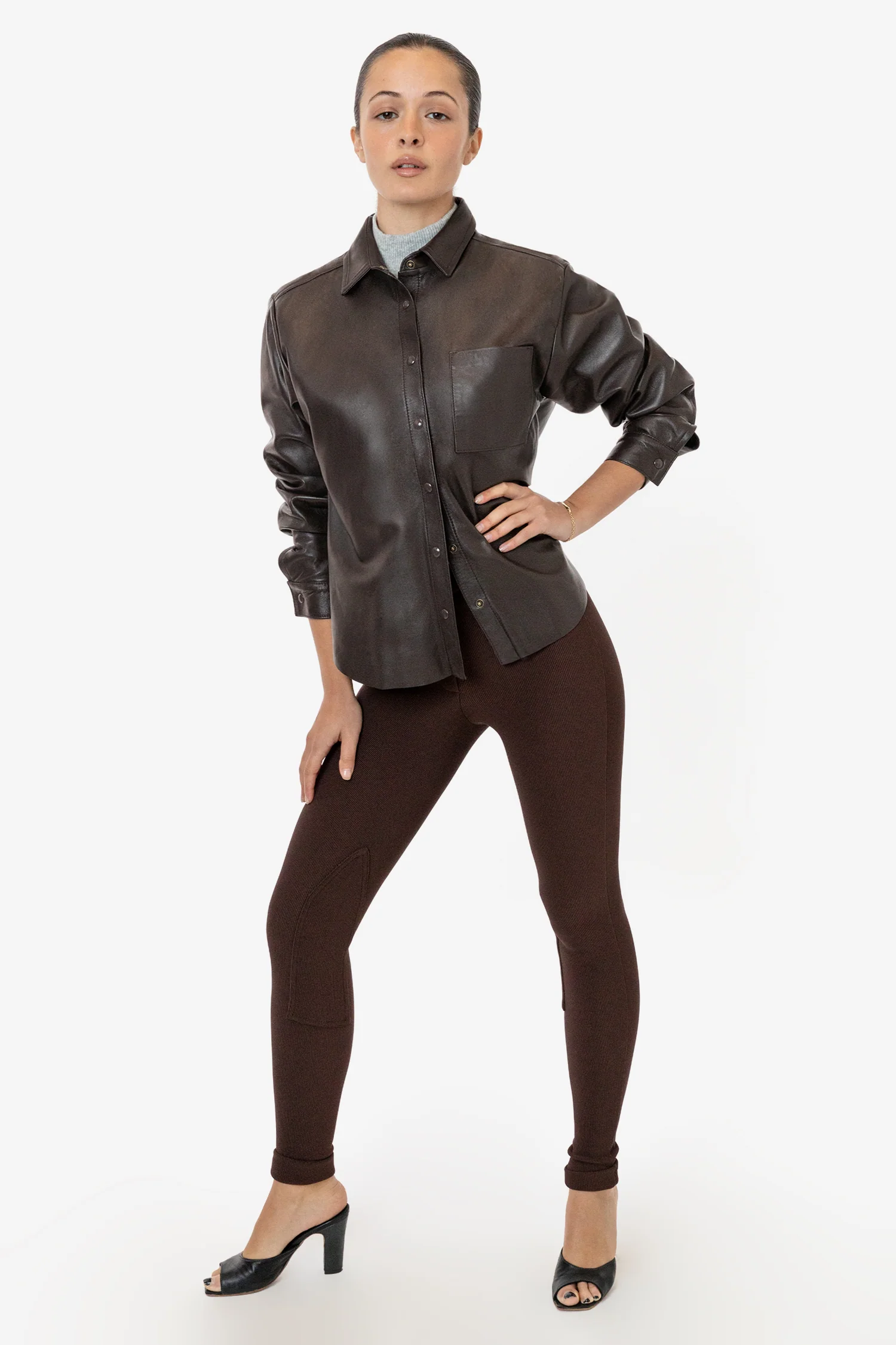 RLH3027 - Leather Button Up - Image 21