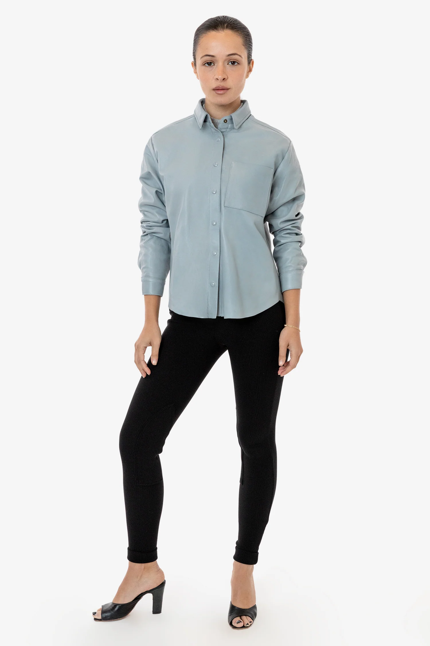 RLH3027 - Leather Button Up - Image 22