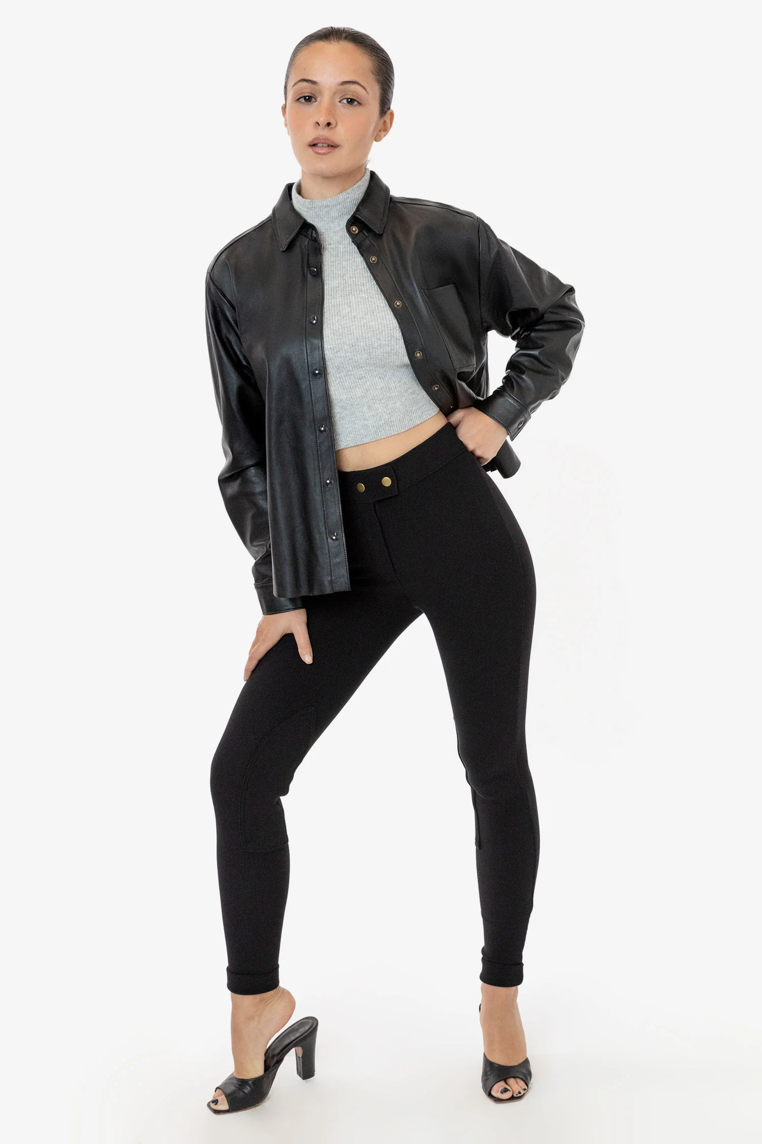 RLH3027 - Leather Button Up - Image 24
