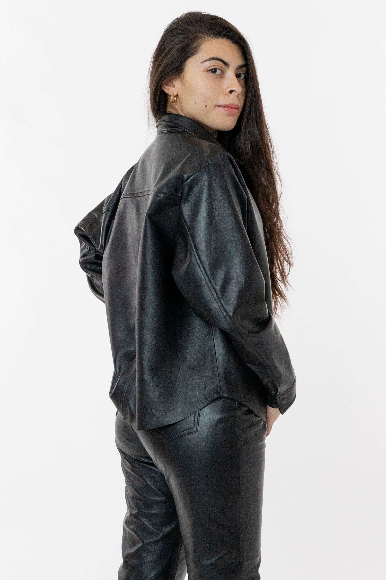 RLH3027 - Leather Button Up - Image 4
